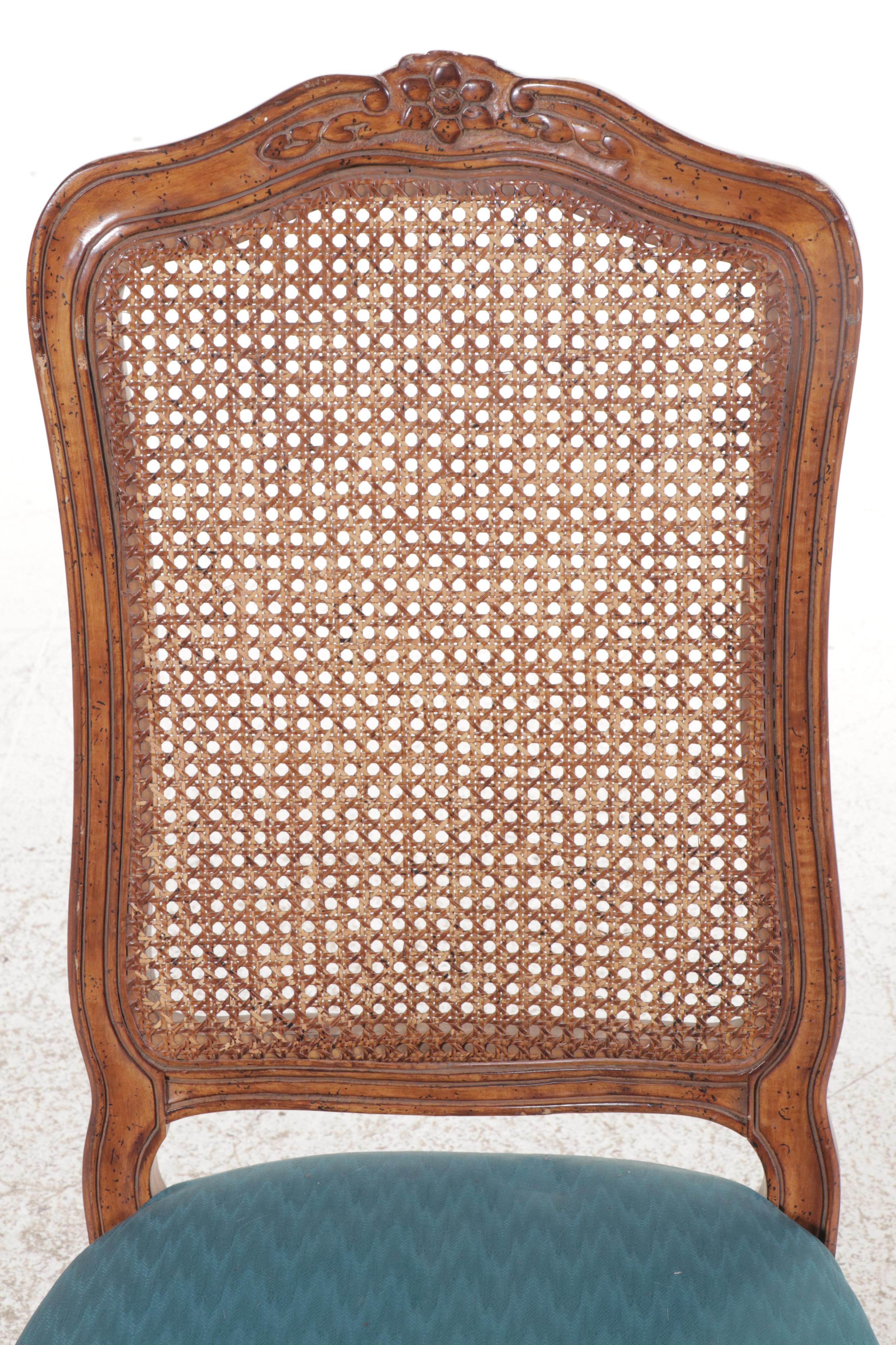 Baroque Style Walnut Side Chair