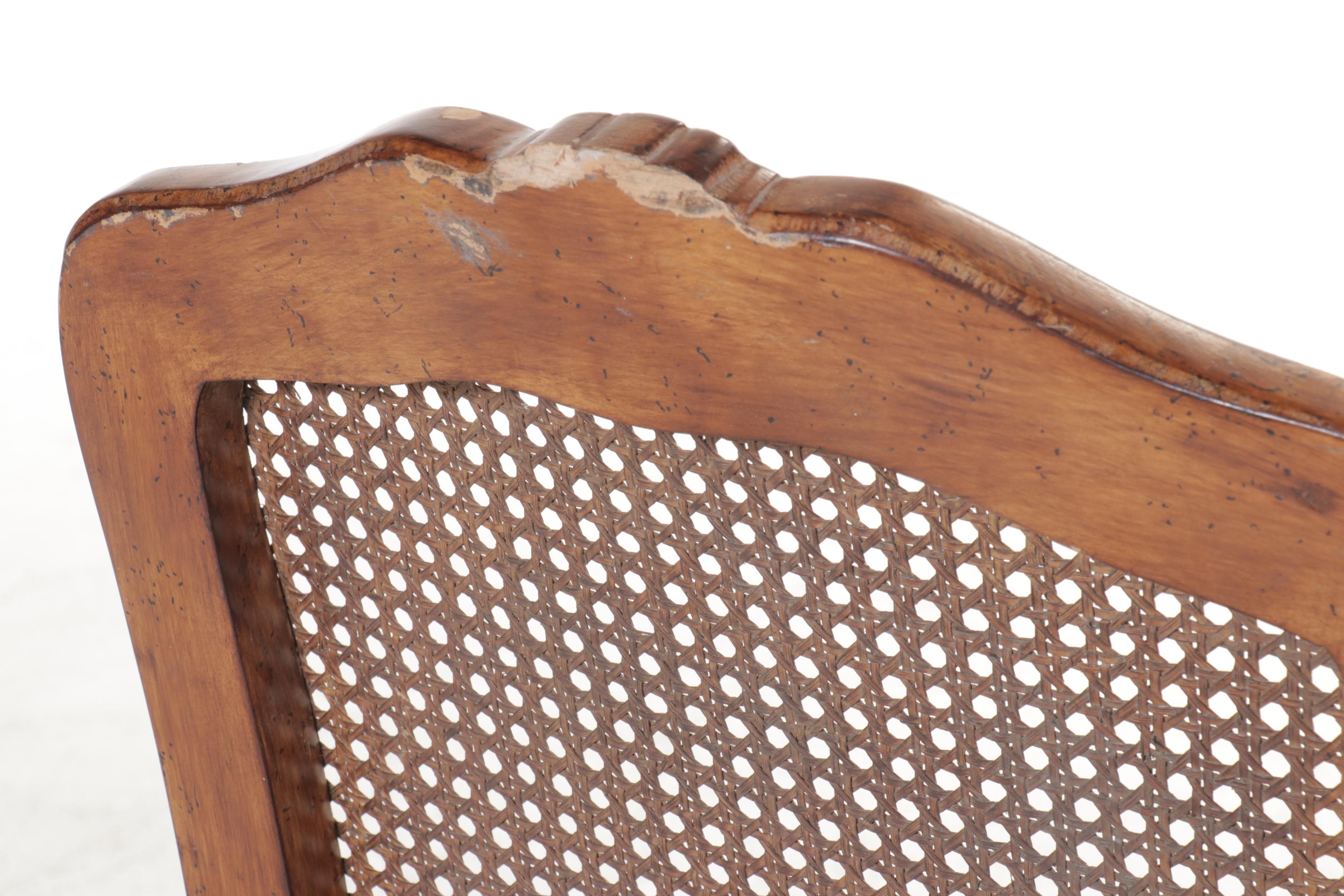 Baroque Style Walnut Side Chair