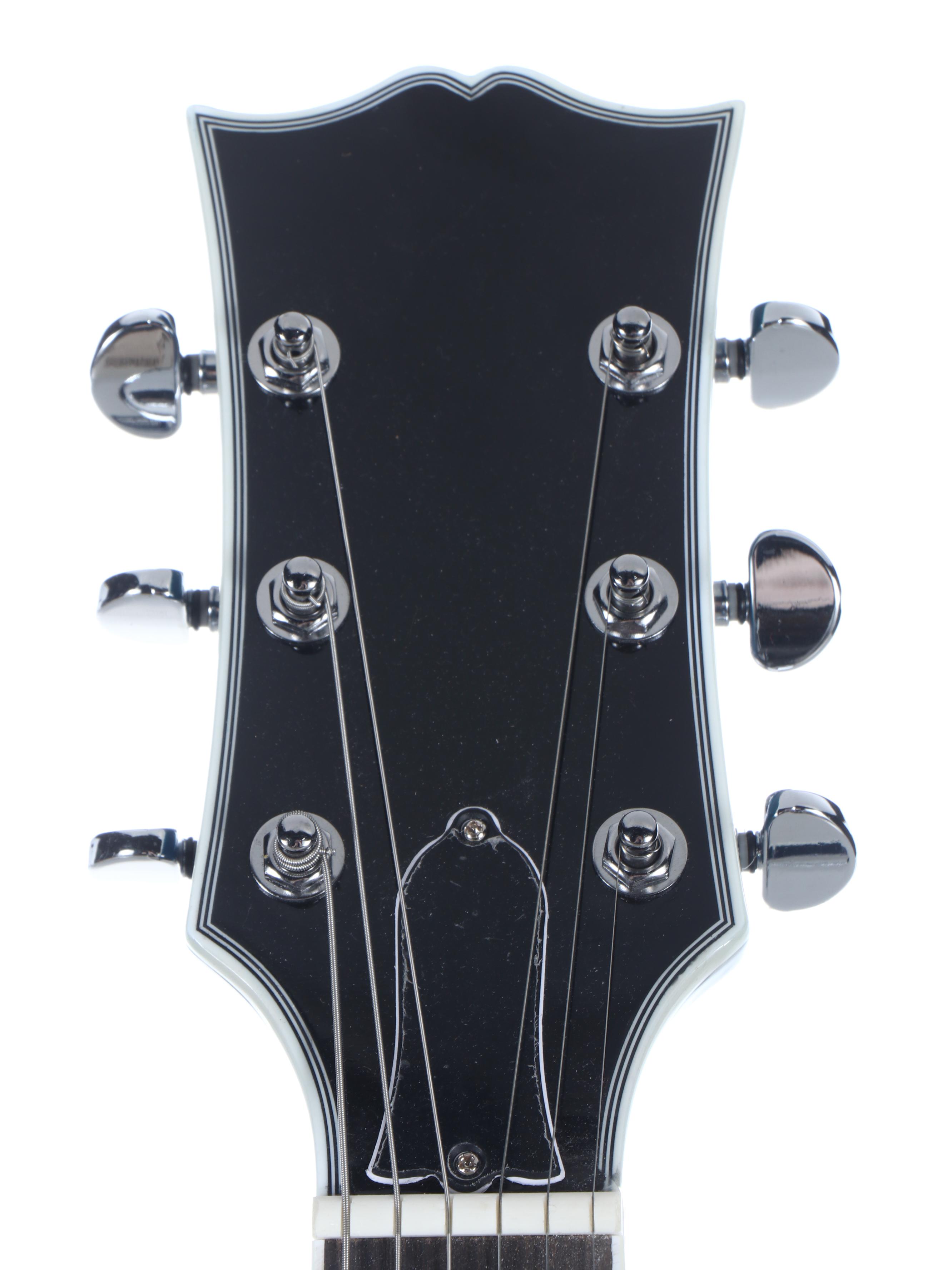 Chibson Unbranded Gibson Copy Blue Sunburst Double Cutaway Electric Guitar