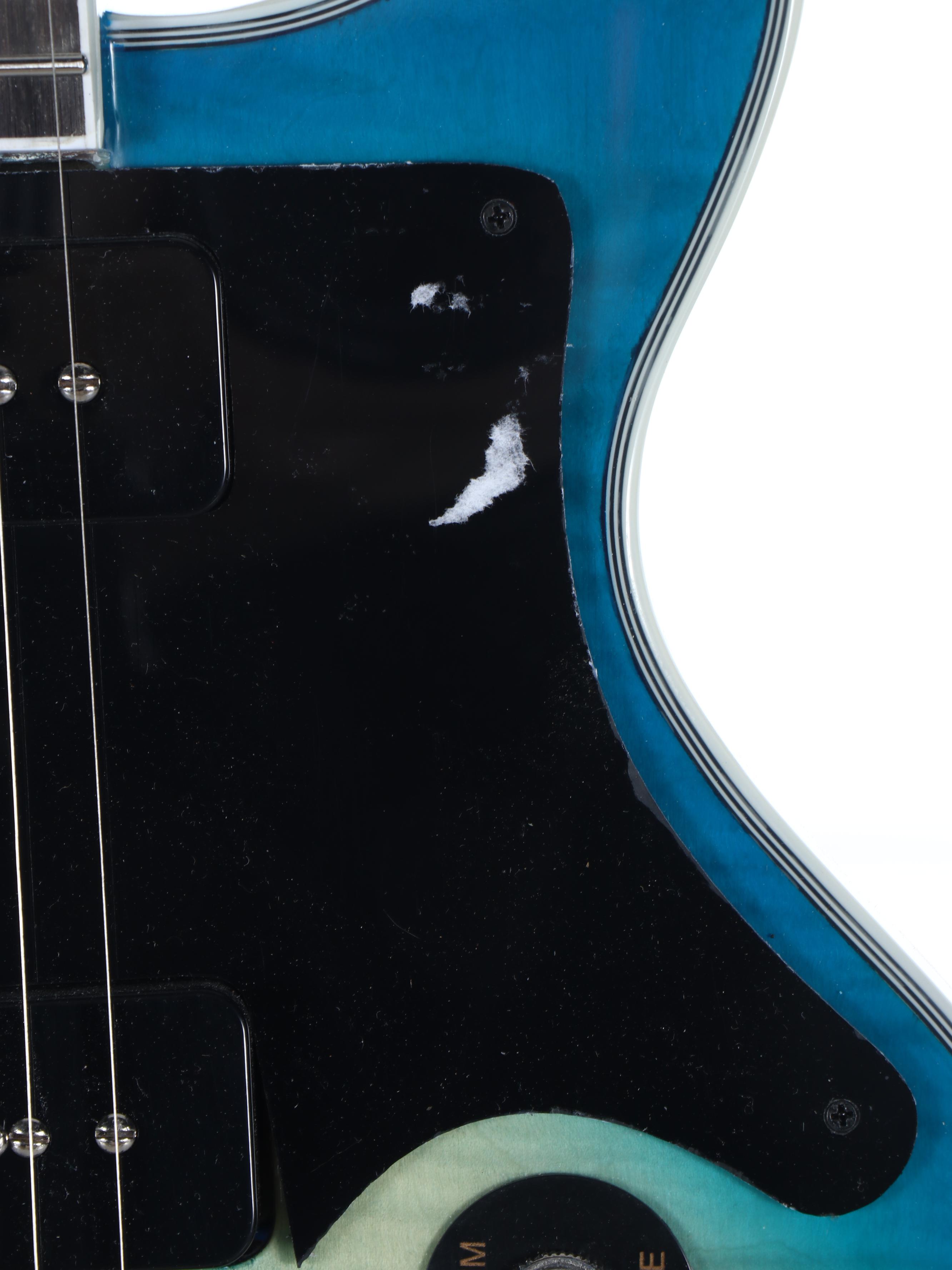 Chibson Unbranded Gibson Copy Blue Sunburst Double Cutaway Electric Guitar