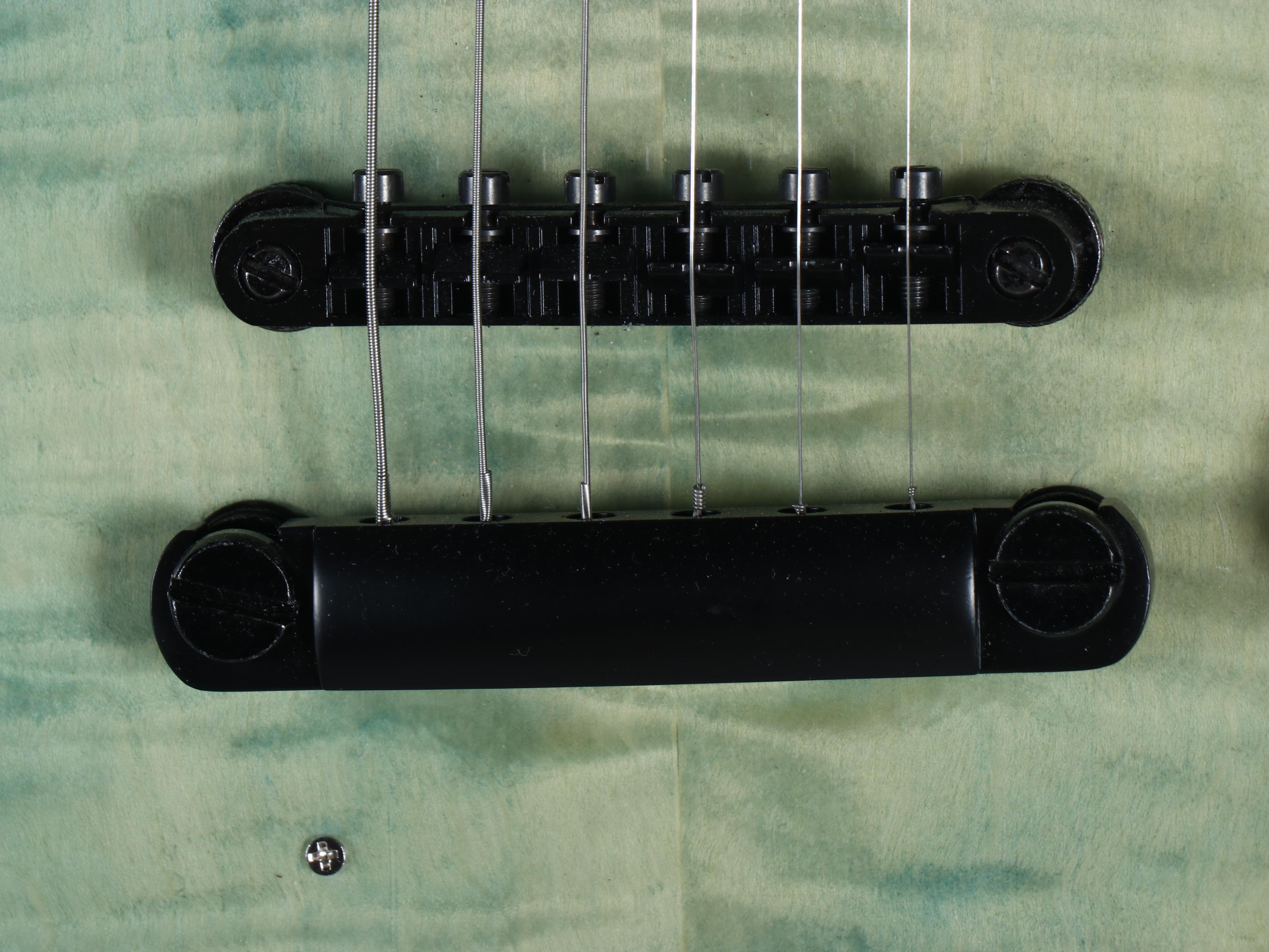 Chibson Unbranded Gibson Copy Blue Sunburst Double Cutaway Electric Guitar