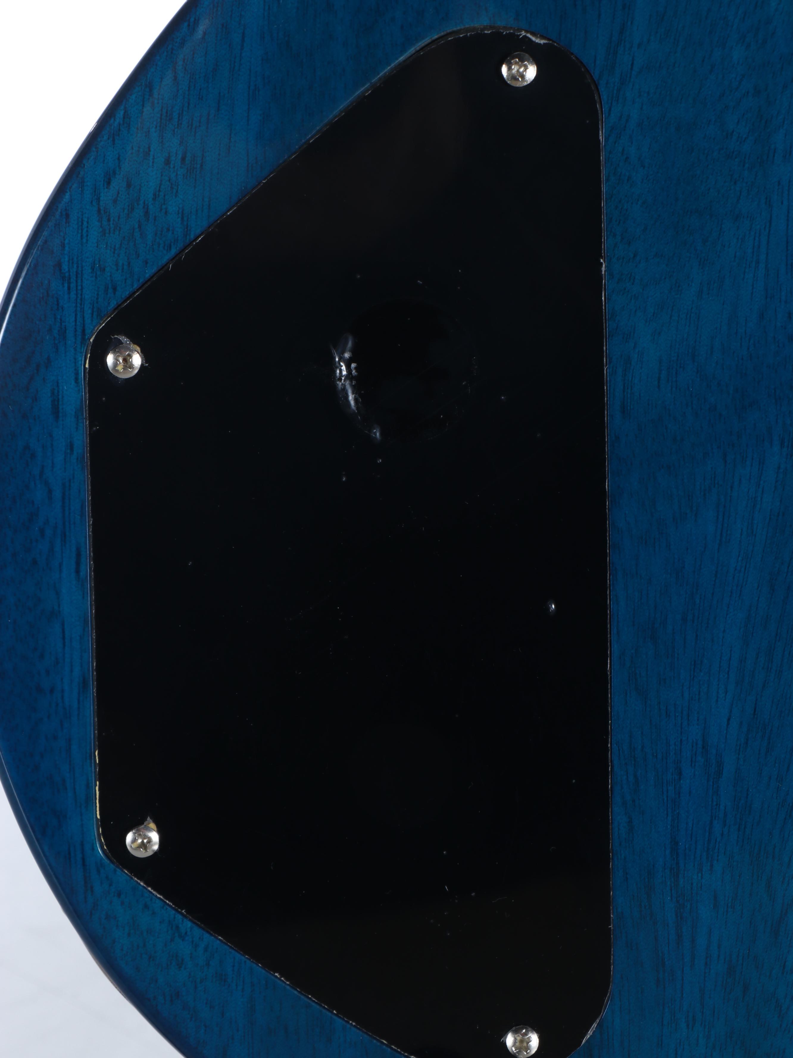 Chibson Unbranded Gibson Copy Blue Sunburst Double Cutaway Electric Guitar