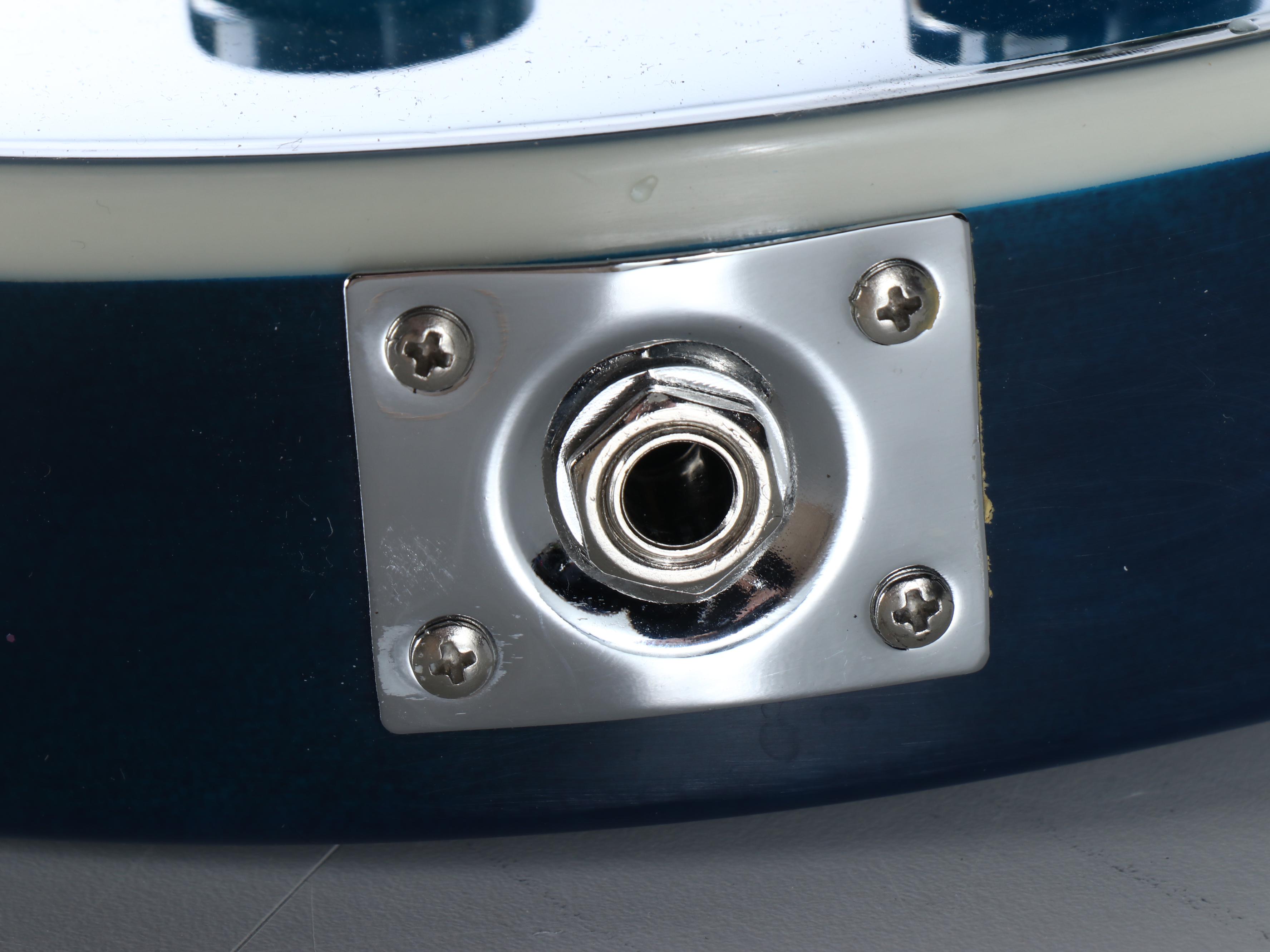 Chibson Unbranded Gibson Copy Blue Sunburst Double Cutaway Electric Guitar