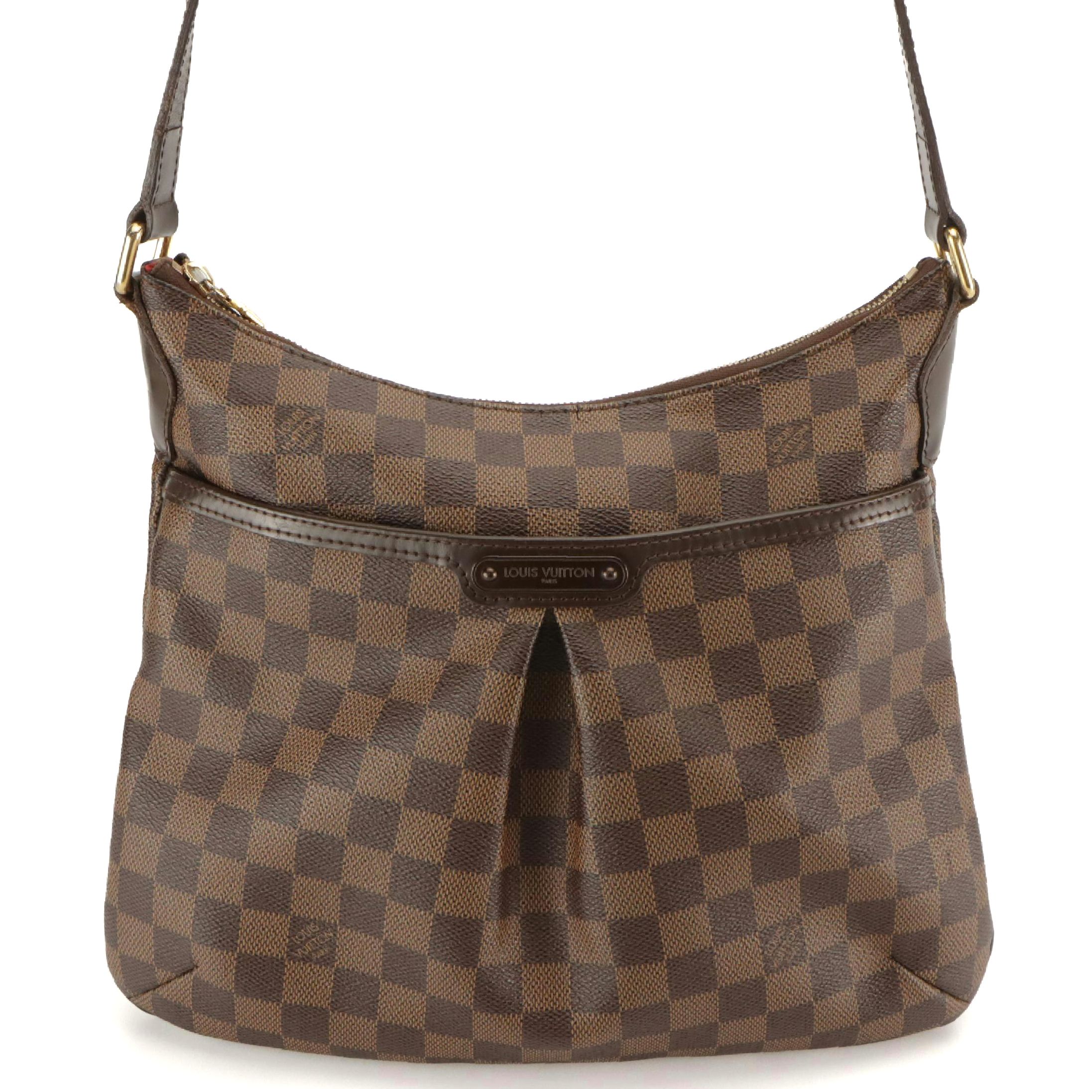 Louis Vuitton Bloomsbury PM Bag in Damier Ebene Coated Canvas and Leather