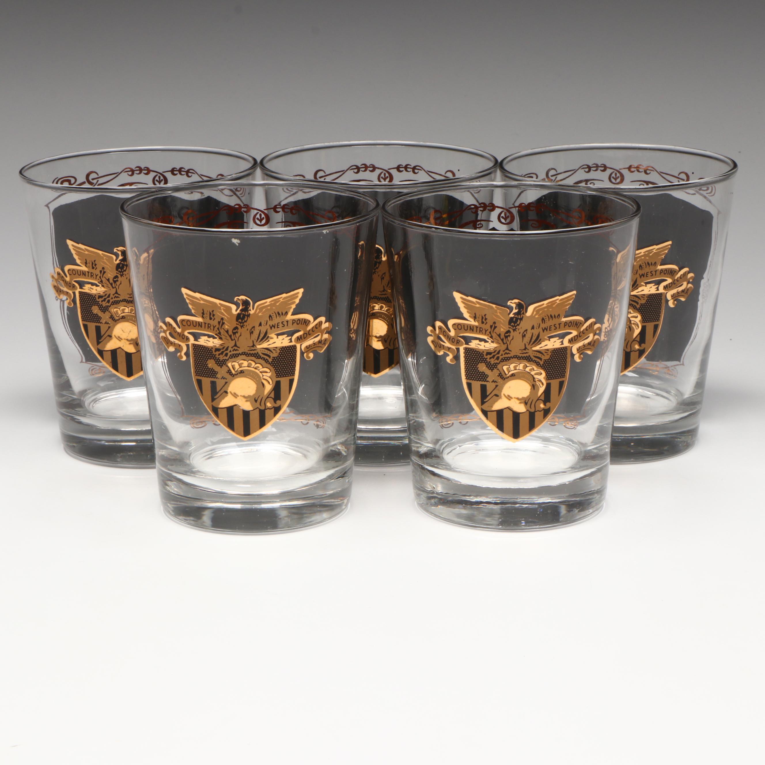 Libbey Glass Company West Point "Benny Haves, Oh!" Old Fashioned Glasses