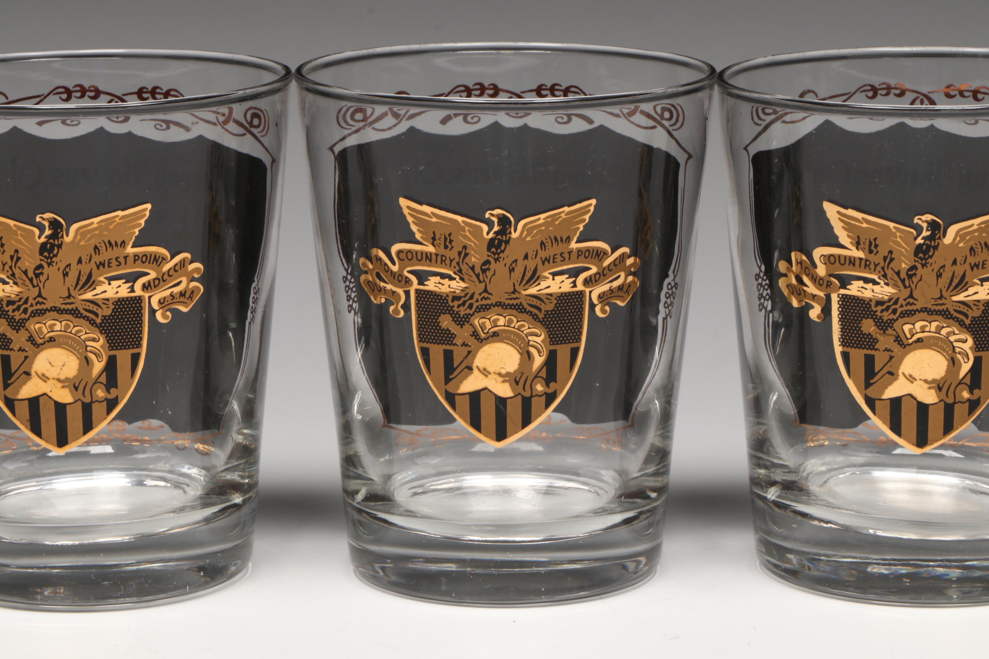 Libbey Glass Company West Point "Benny Haves, Oh!" Old Fashioned Glasses