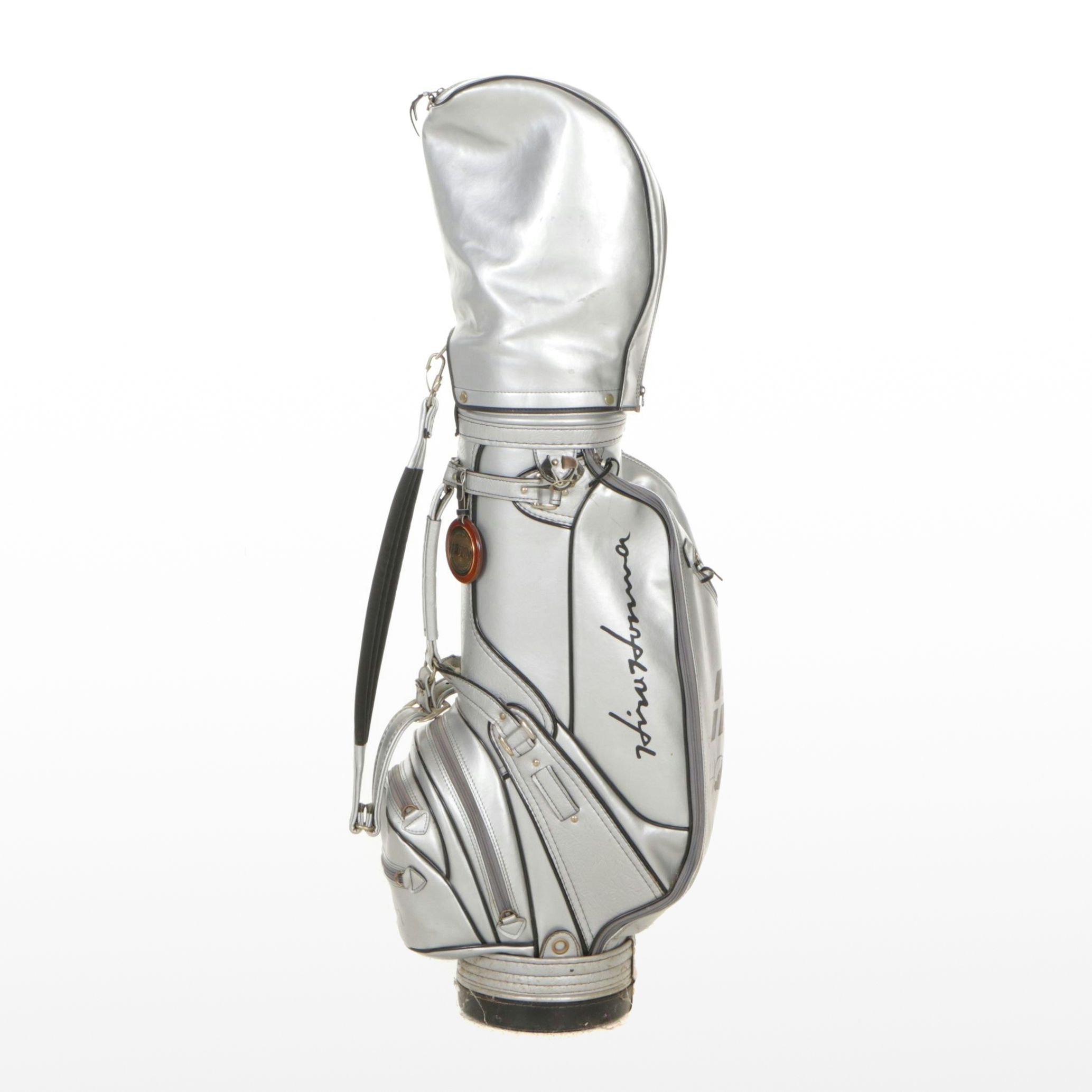 Honma Metallic Leather Golf Bag with Ladies Wood Club, Irons and More