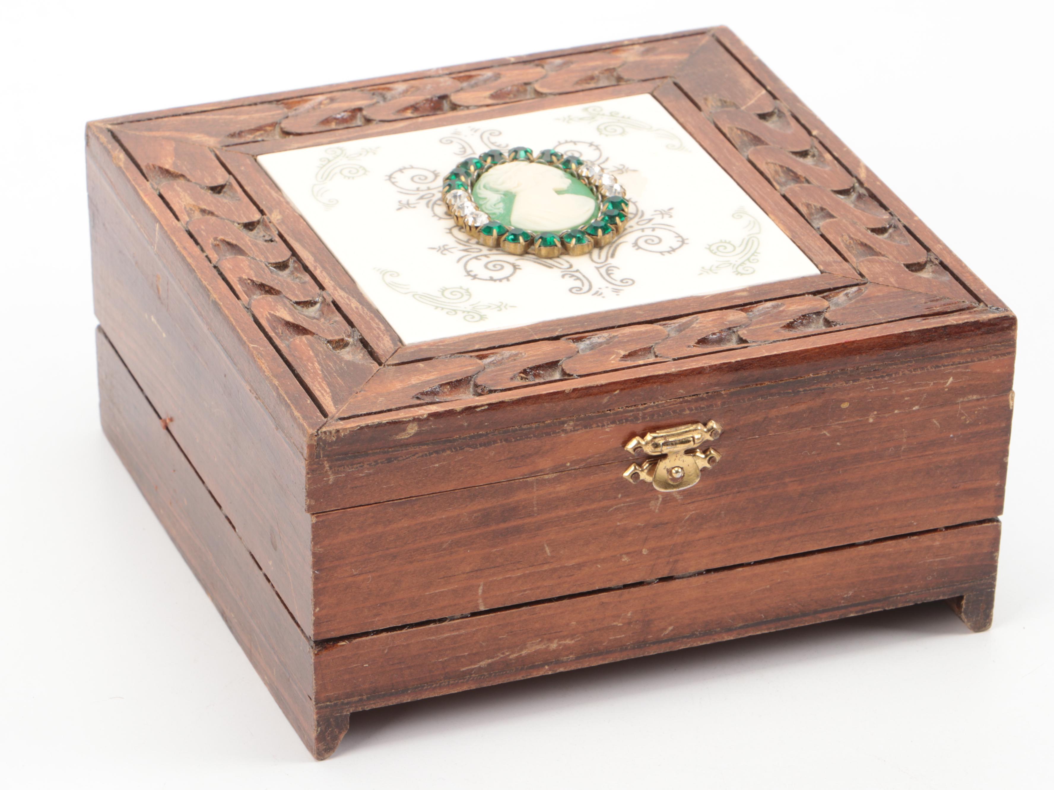 Sterling Handled Metal Curling Iron with More Vanity Accessories