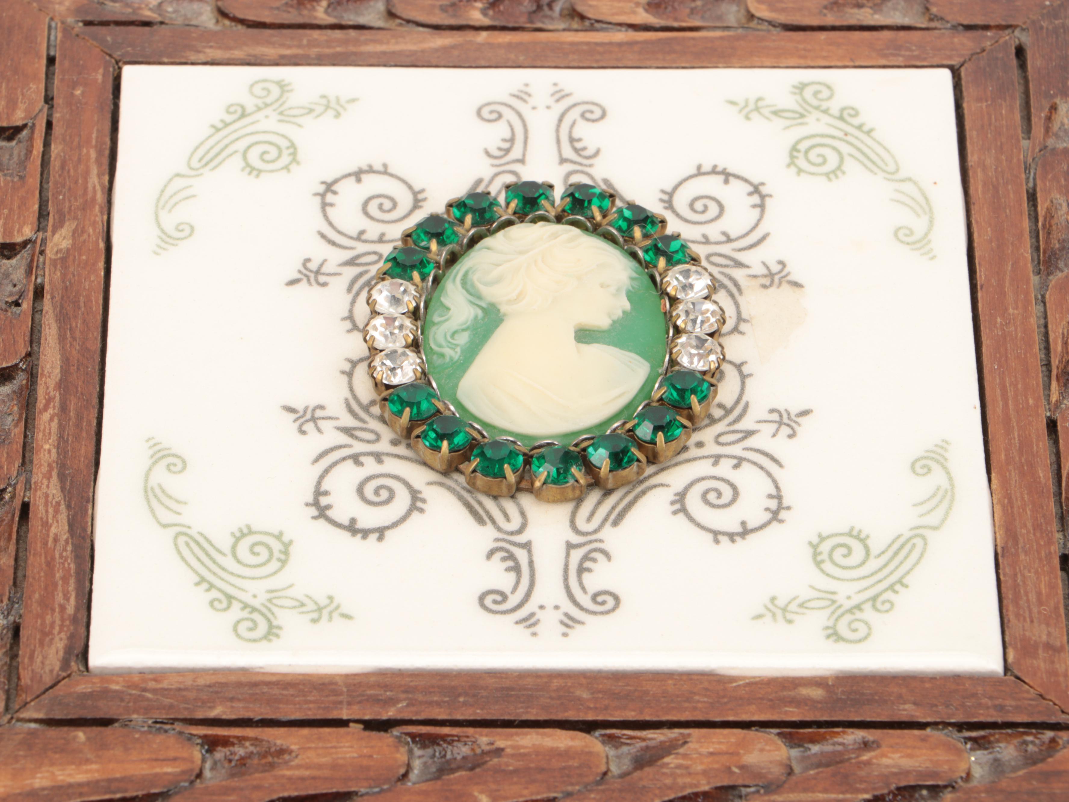 Sterling Handled Metal Curling Iron with More Vanity Accessories