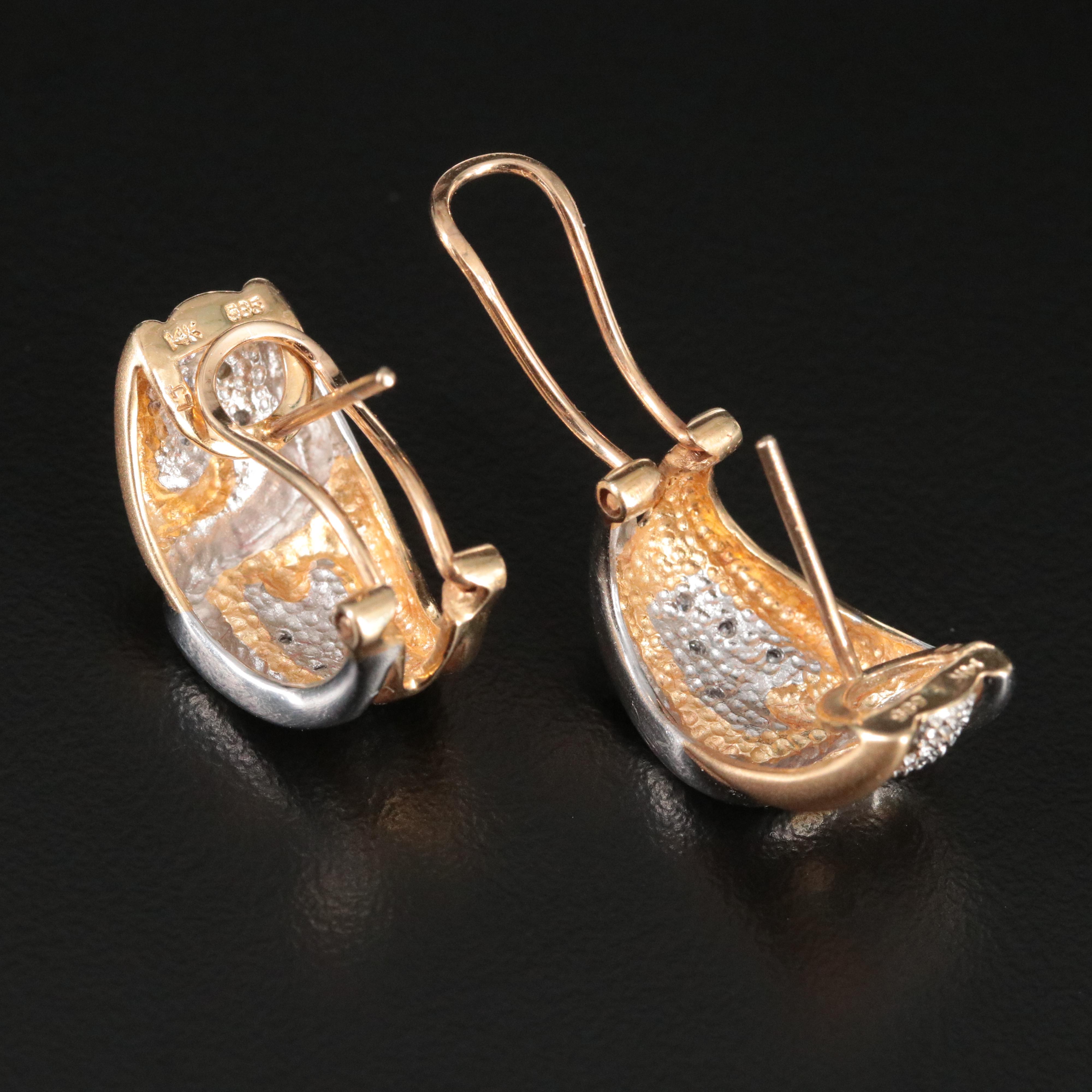 14K 0.10 CTW Diamond Earrings