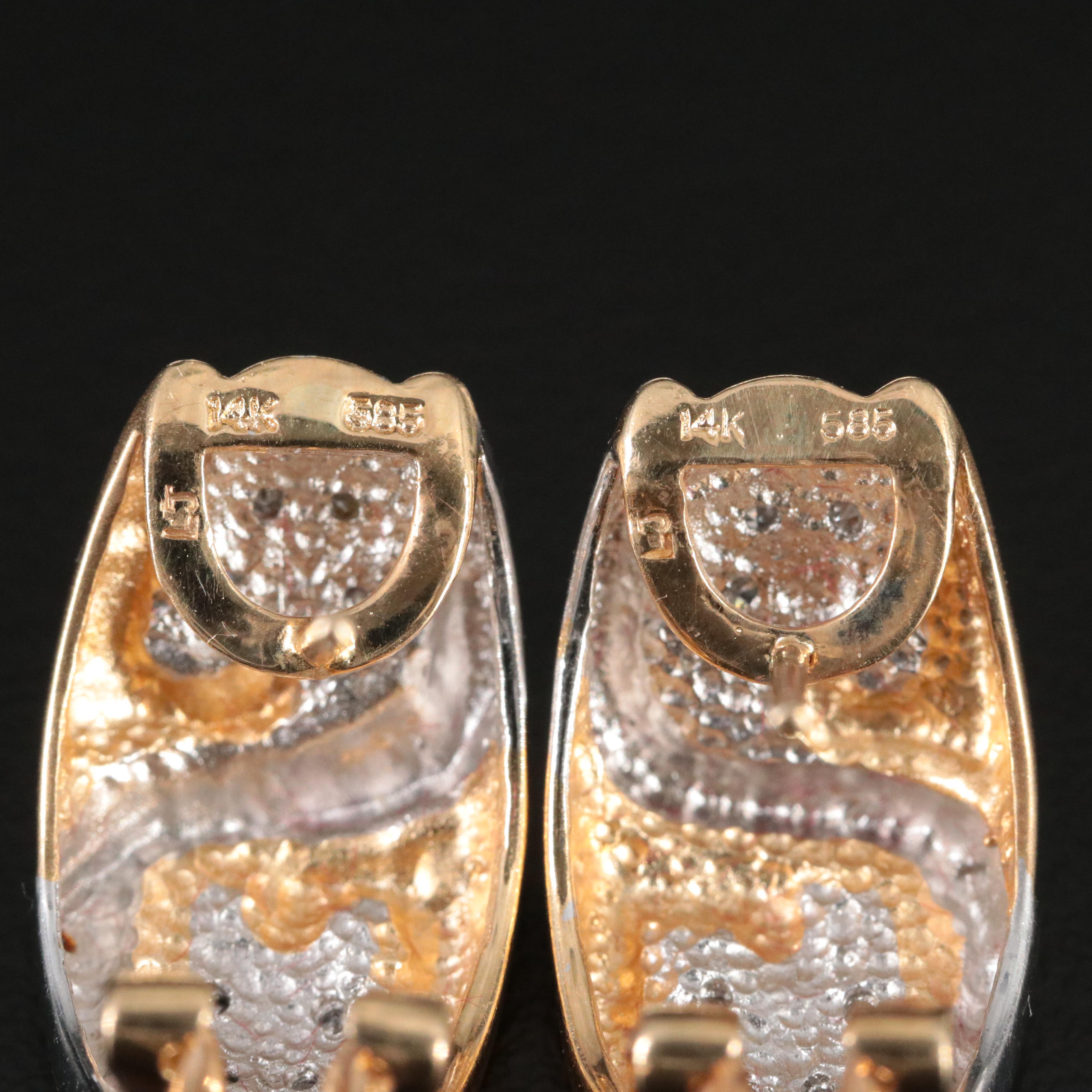 14K 0.10 CTW Diamond Earrings