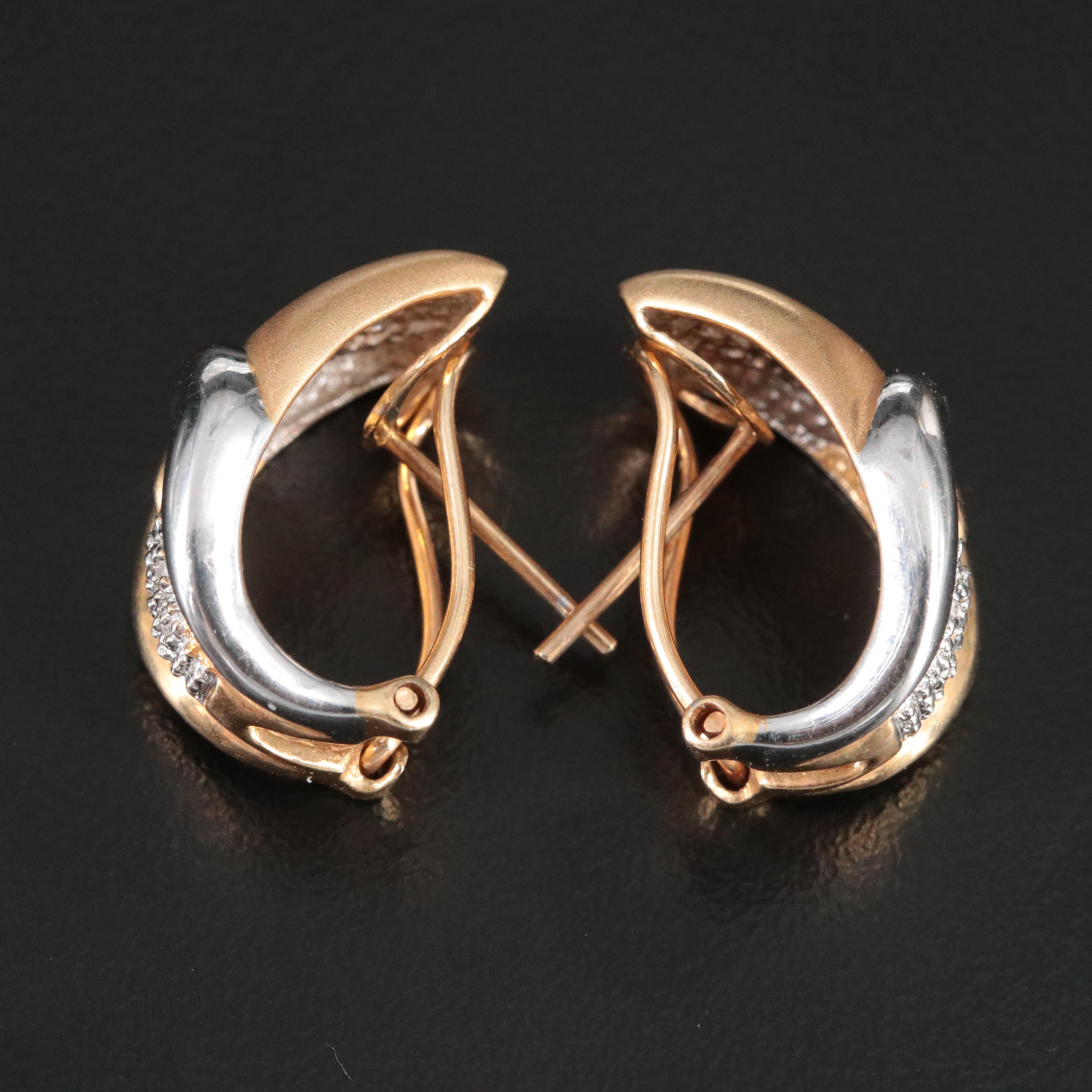 14K 0.10 CTW Diamond Earrings