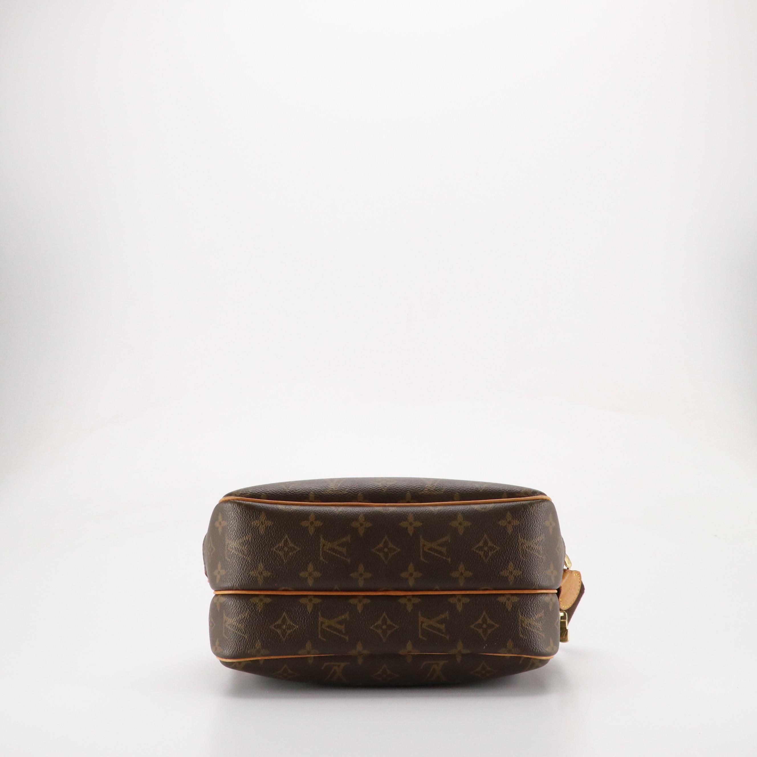 Louis Vuitton Reporter PM Crossbody Bag in Monogram Canvas and Leather Trim