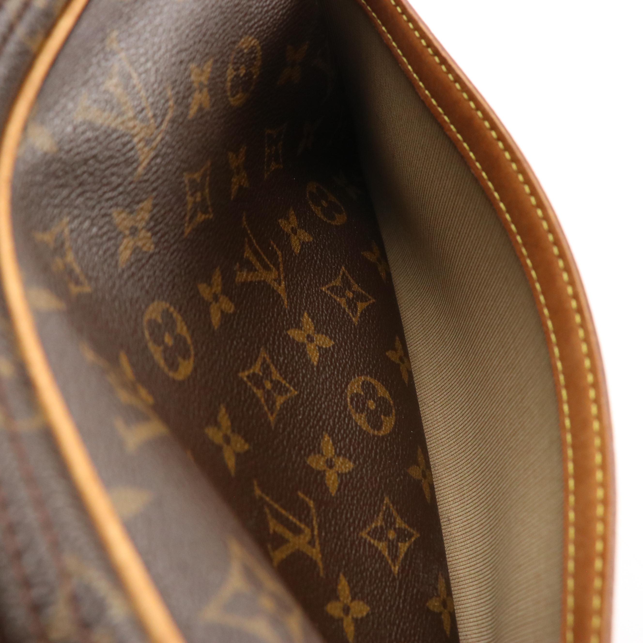 Louis Vuitton Reporter PM Crossbody Bag in Monogram Canvas and Leather Trim