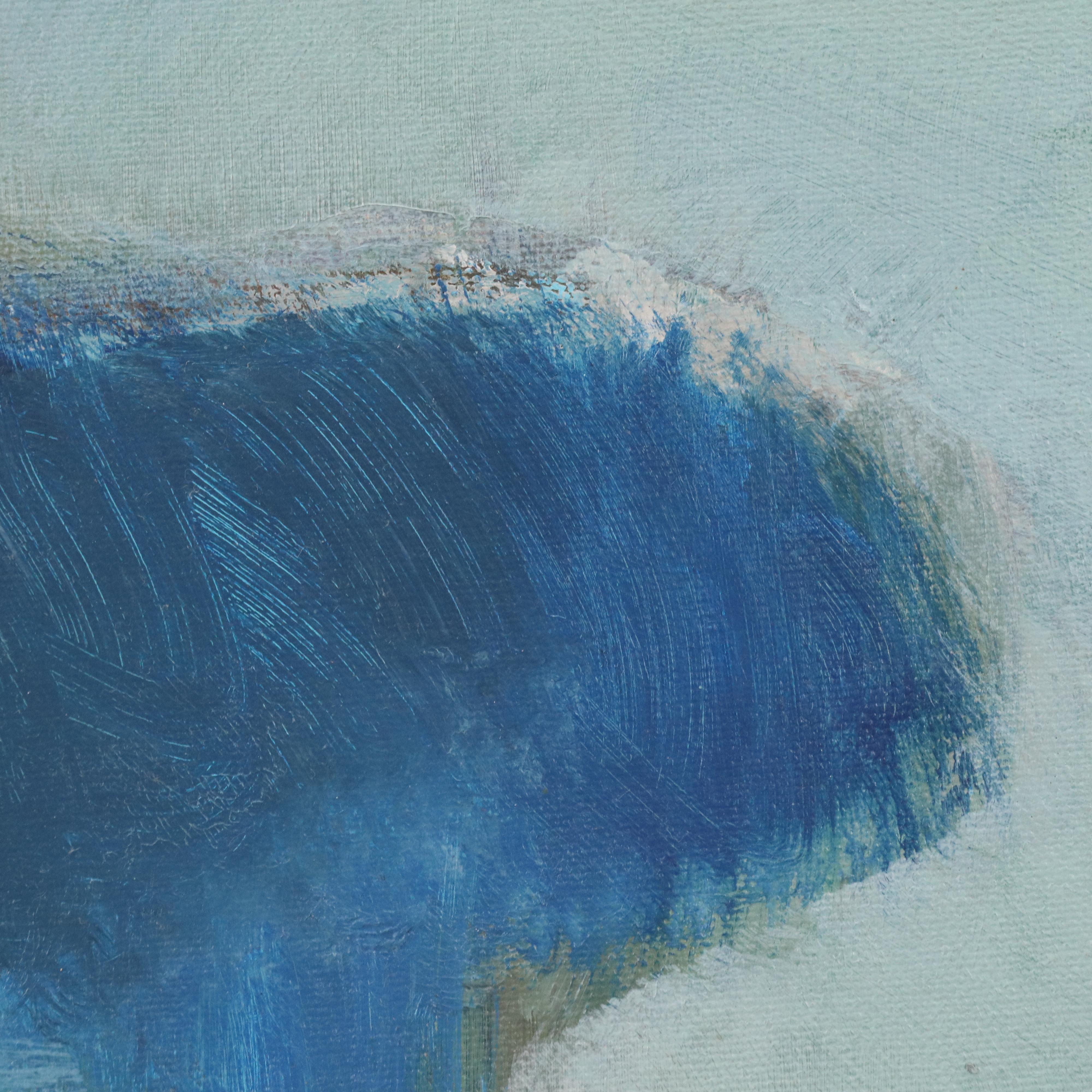 Alvaro Cardona-Hine Surrealist Acrylic Painting "Blue Parrot"