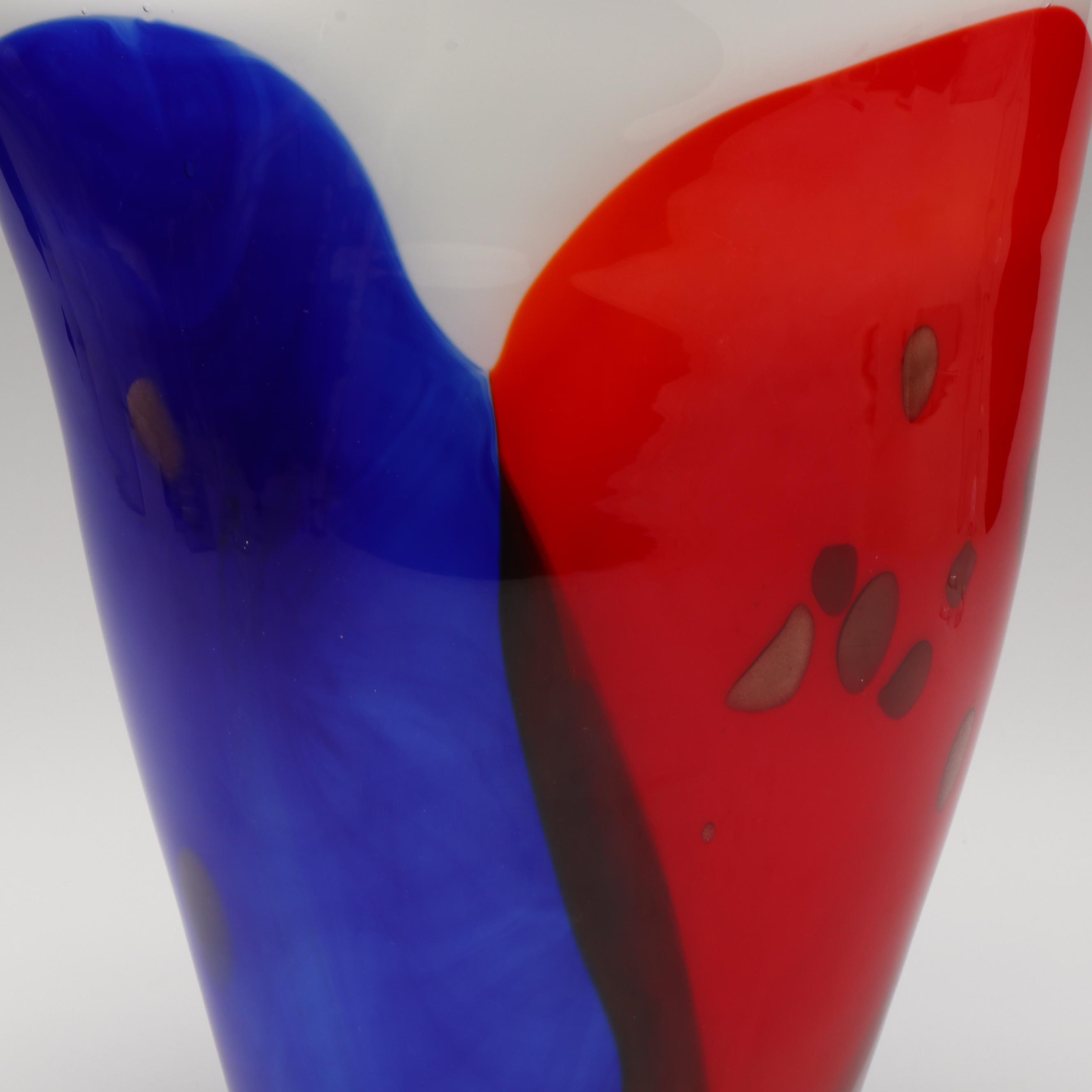 Murano Style Art Glass Vase