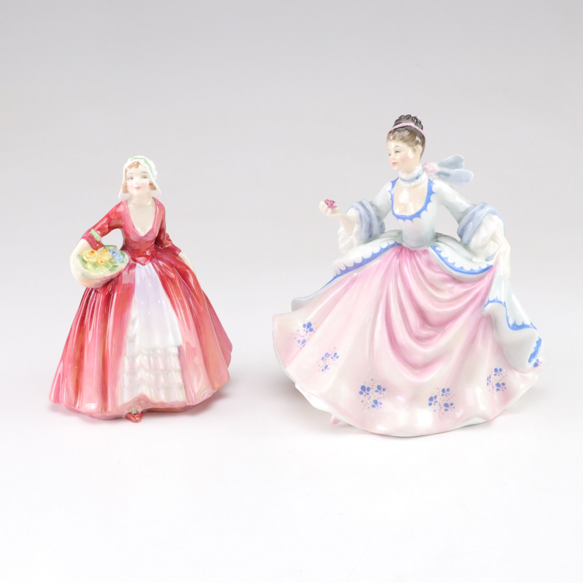 Royal Doulton "Janet" and "Rebecca" Porcelain Figurines
