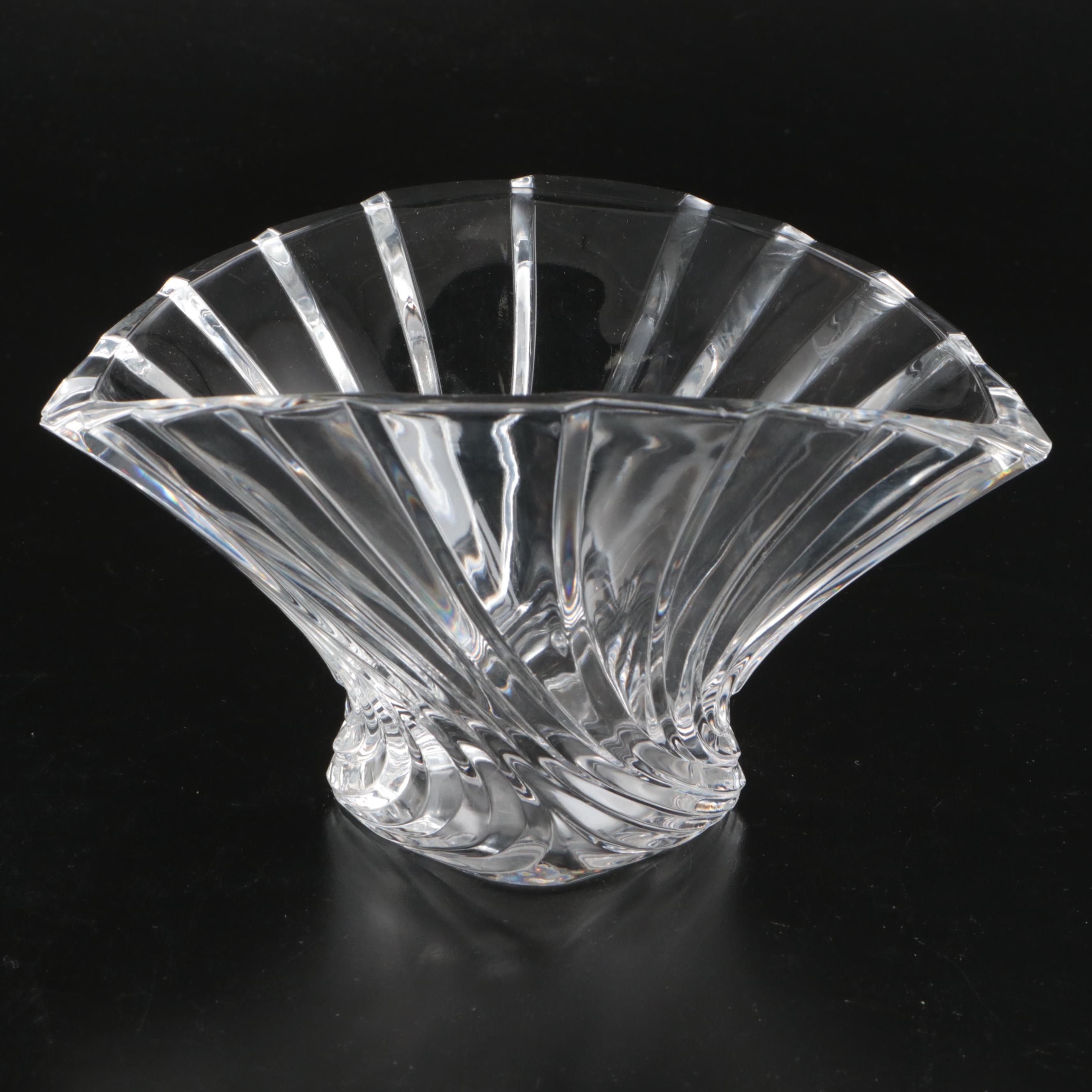 Fan Style and Other Crystal Decorative Bowls