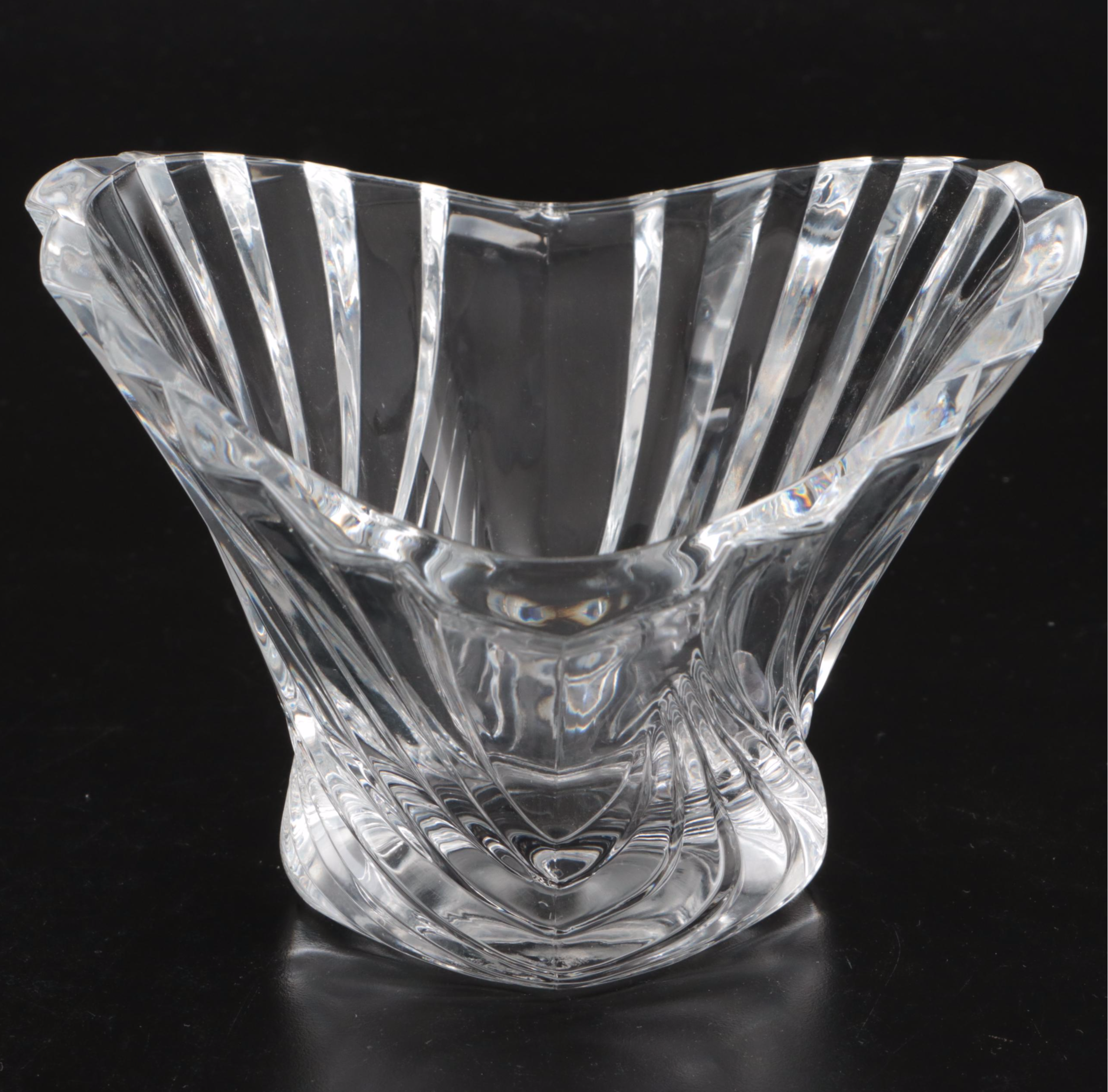 Fan Style and Other Crystal Decorative Bowls