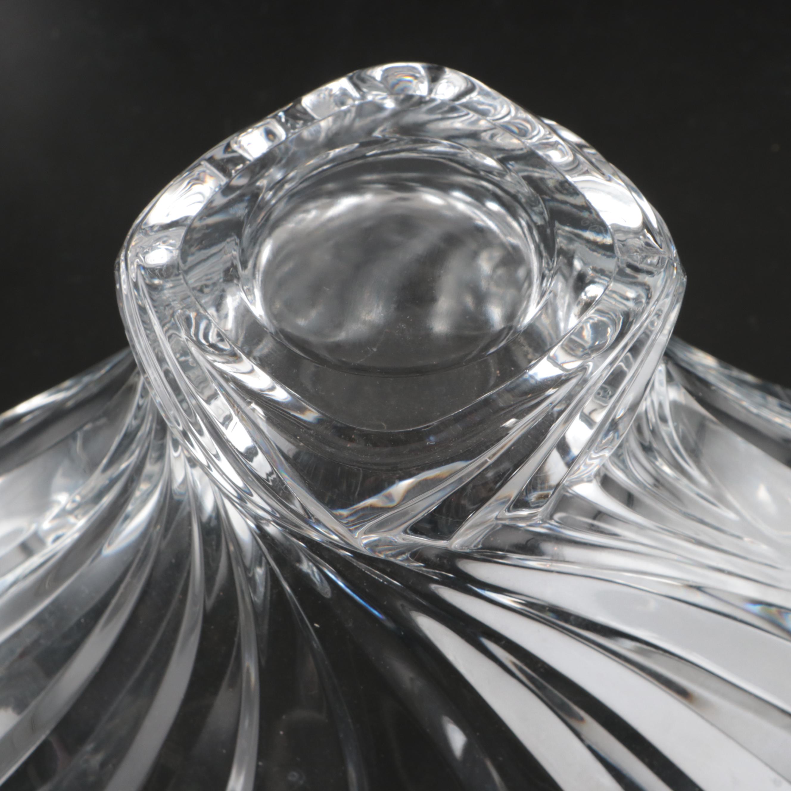 Fan Style and Other Crystal Decorative Bowls