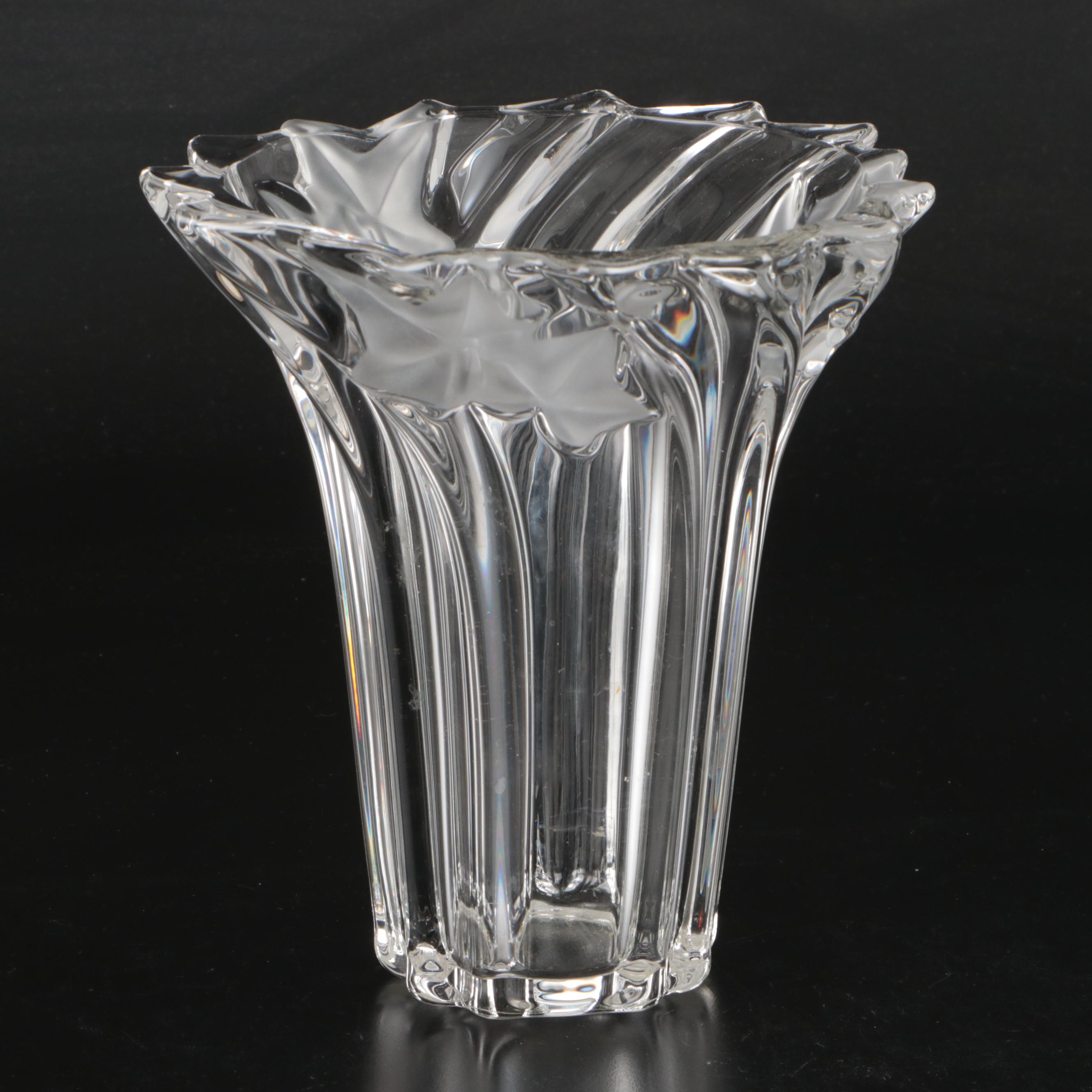 Fan Style and Other Crystal Decorative Bowls