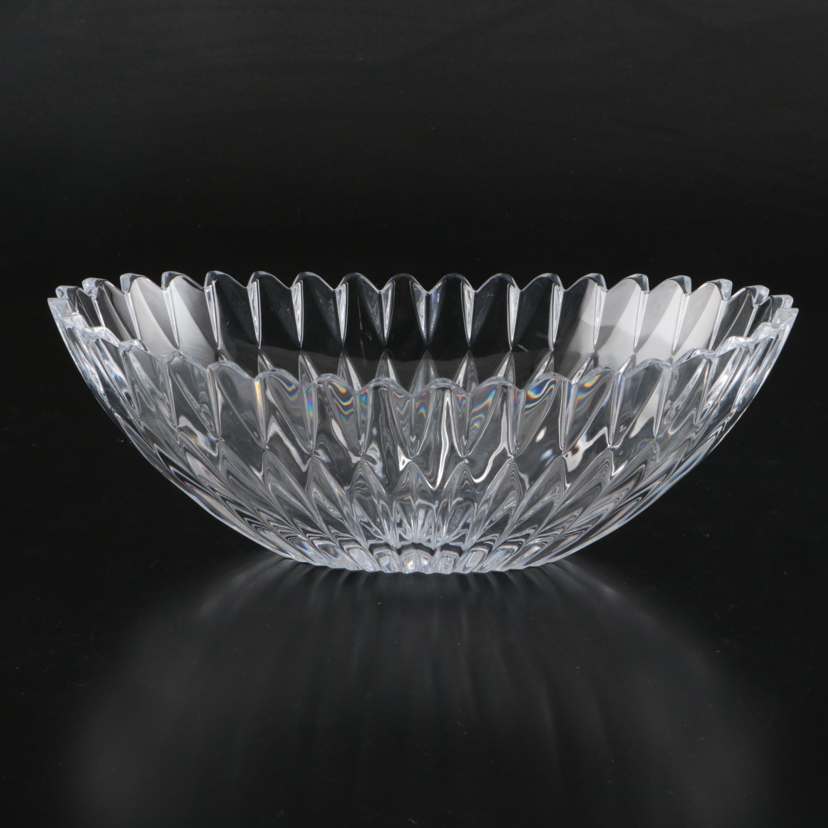 Fan Style and Other Crystal Decorative Bowls