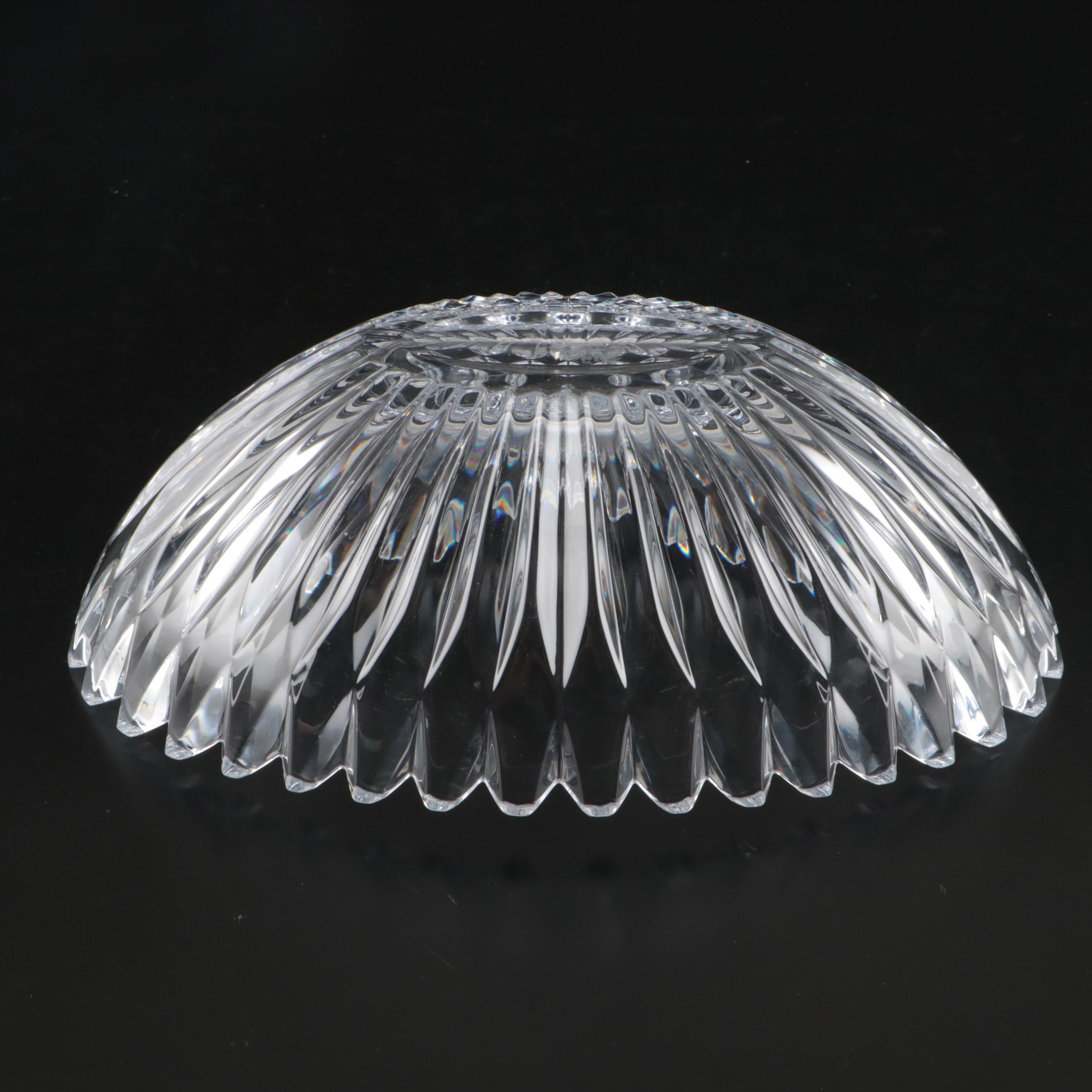 Fan Style and Other Crystal Decorative Bowls