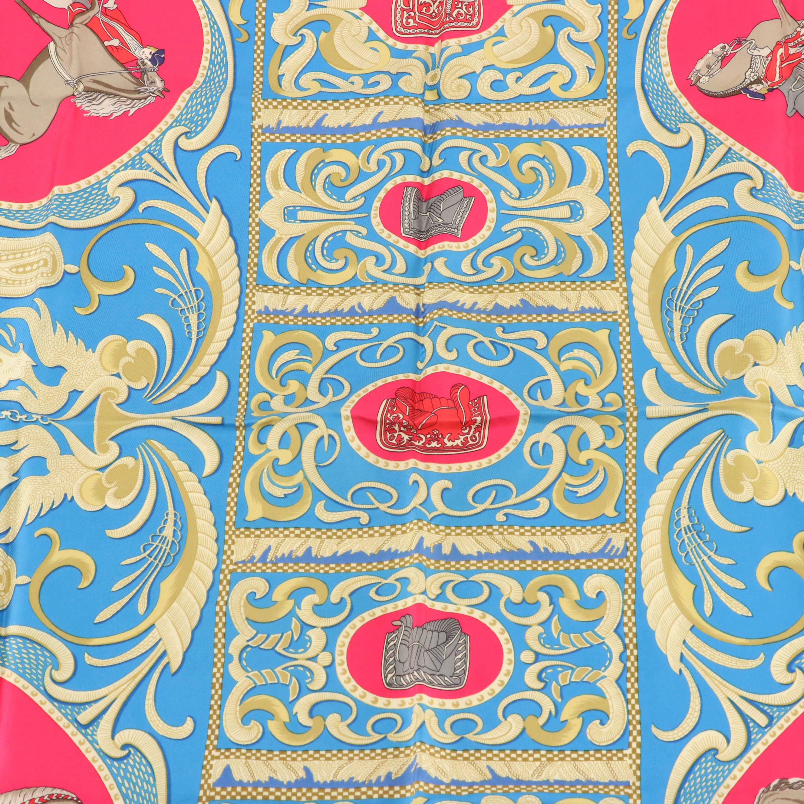 Hermès "La Présentation" Scarf 90 in Silk Twill