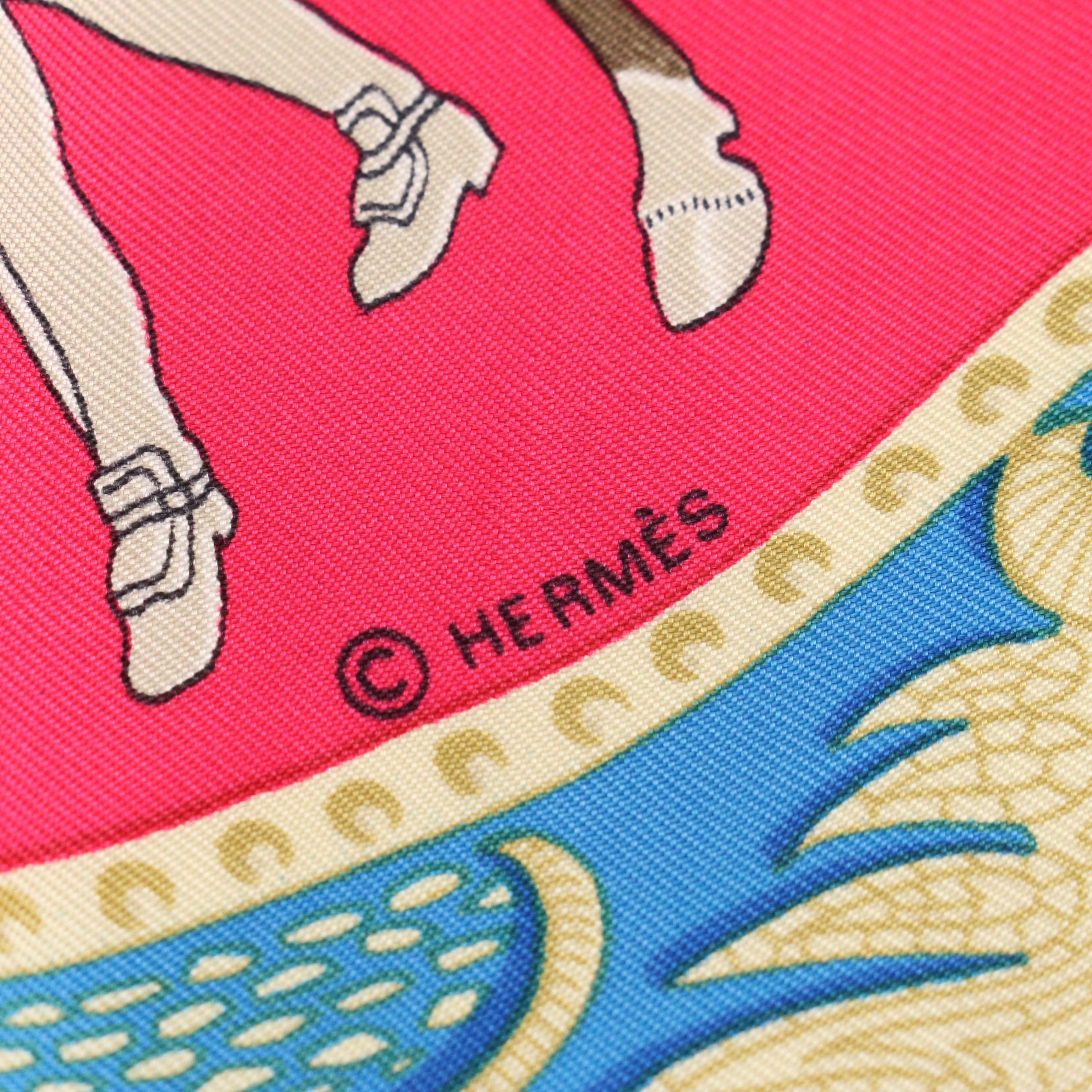 Hermès "La Présentation" Scarf 90 in Silk Twill