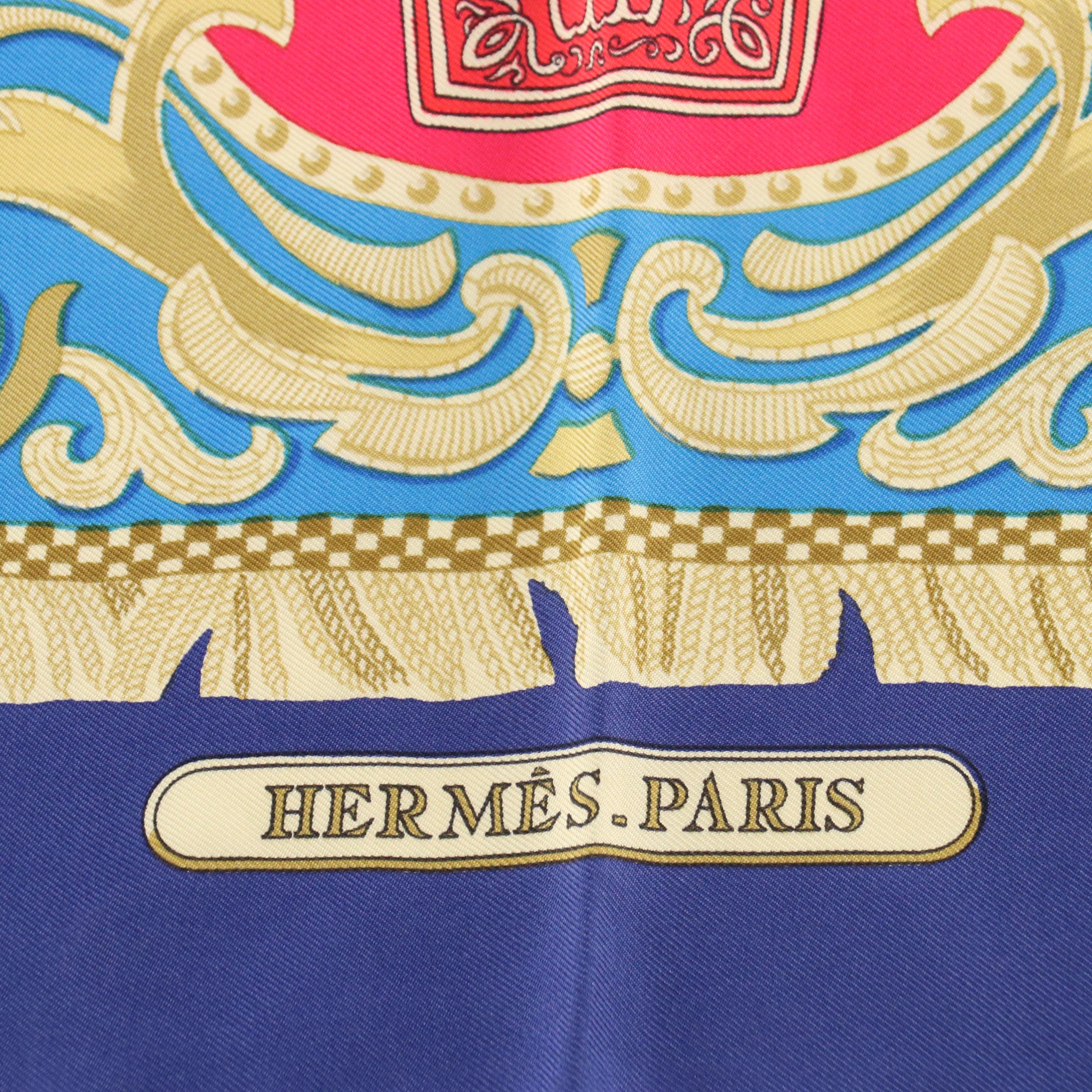 Hermès "La Présentation" Scarf 90 in Silk Twill