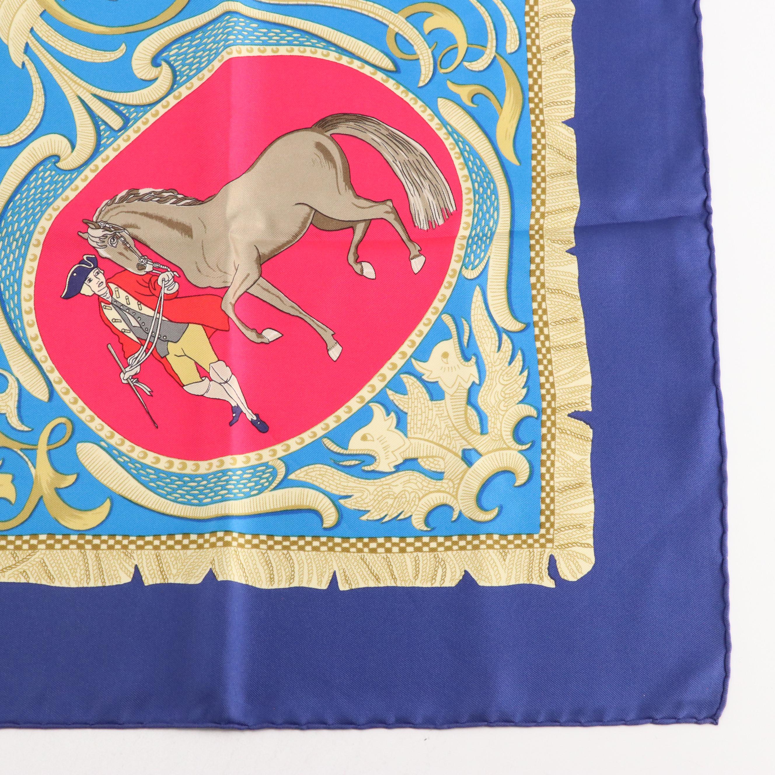 Hermès "La Présentation" Scarf 90 in Silk Twill