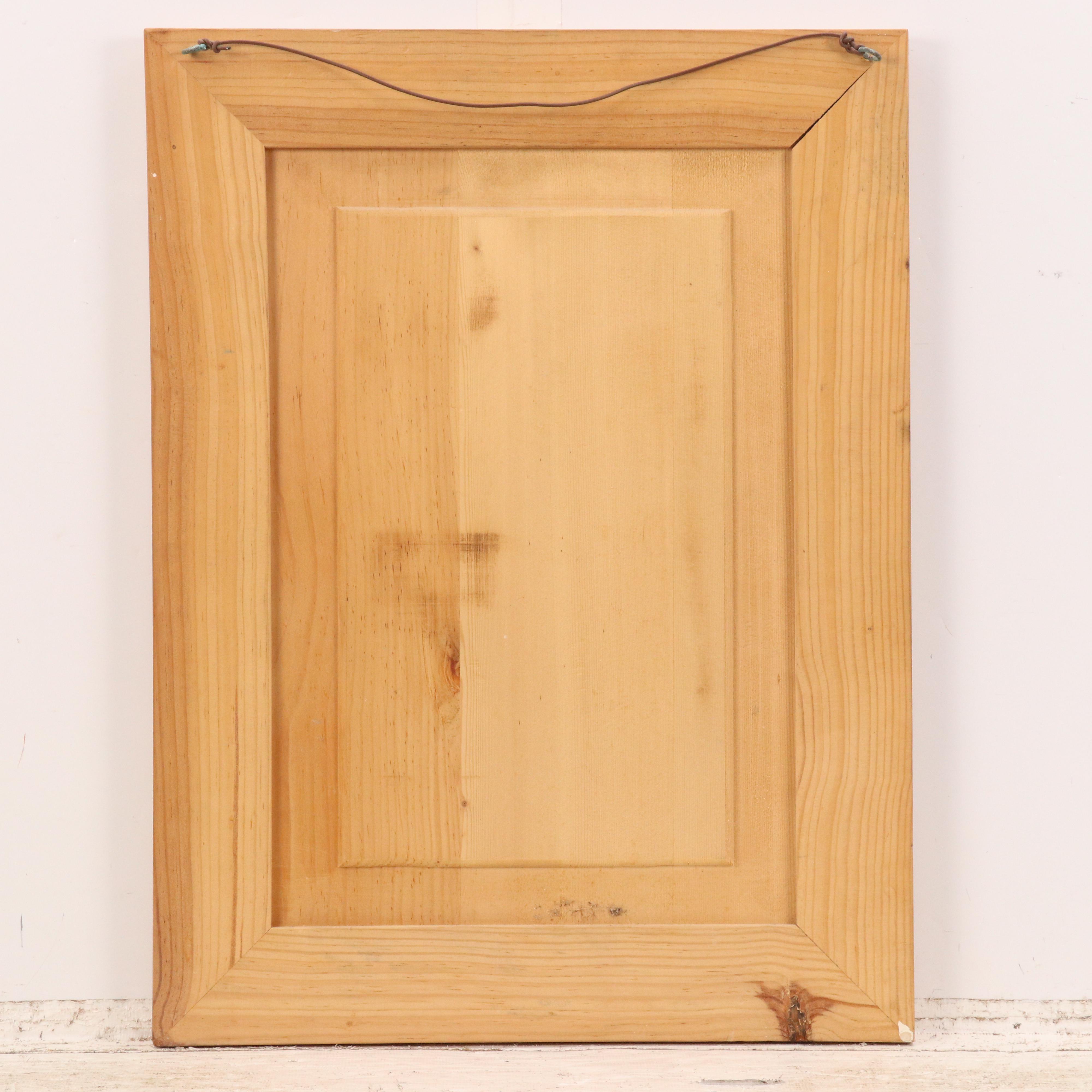 M. A. Chaygne and Dupuy Folk Art Rooster Oil Painting