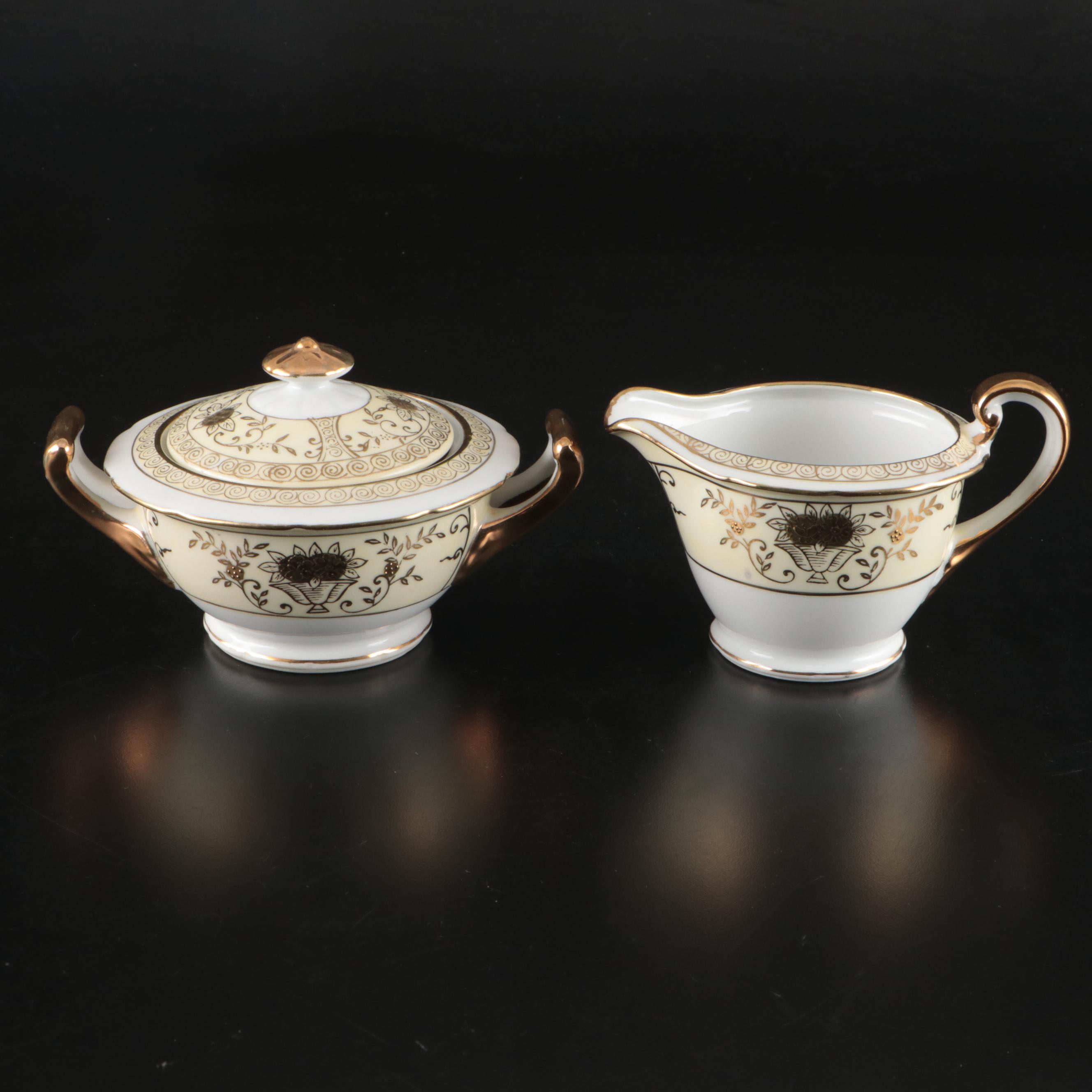 Homer Laughlin "Mauvette" Salad Plates and Other Vintage Ceramic Tableware