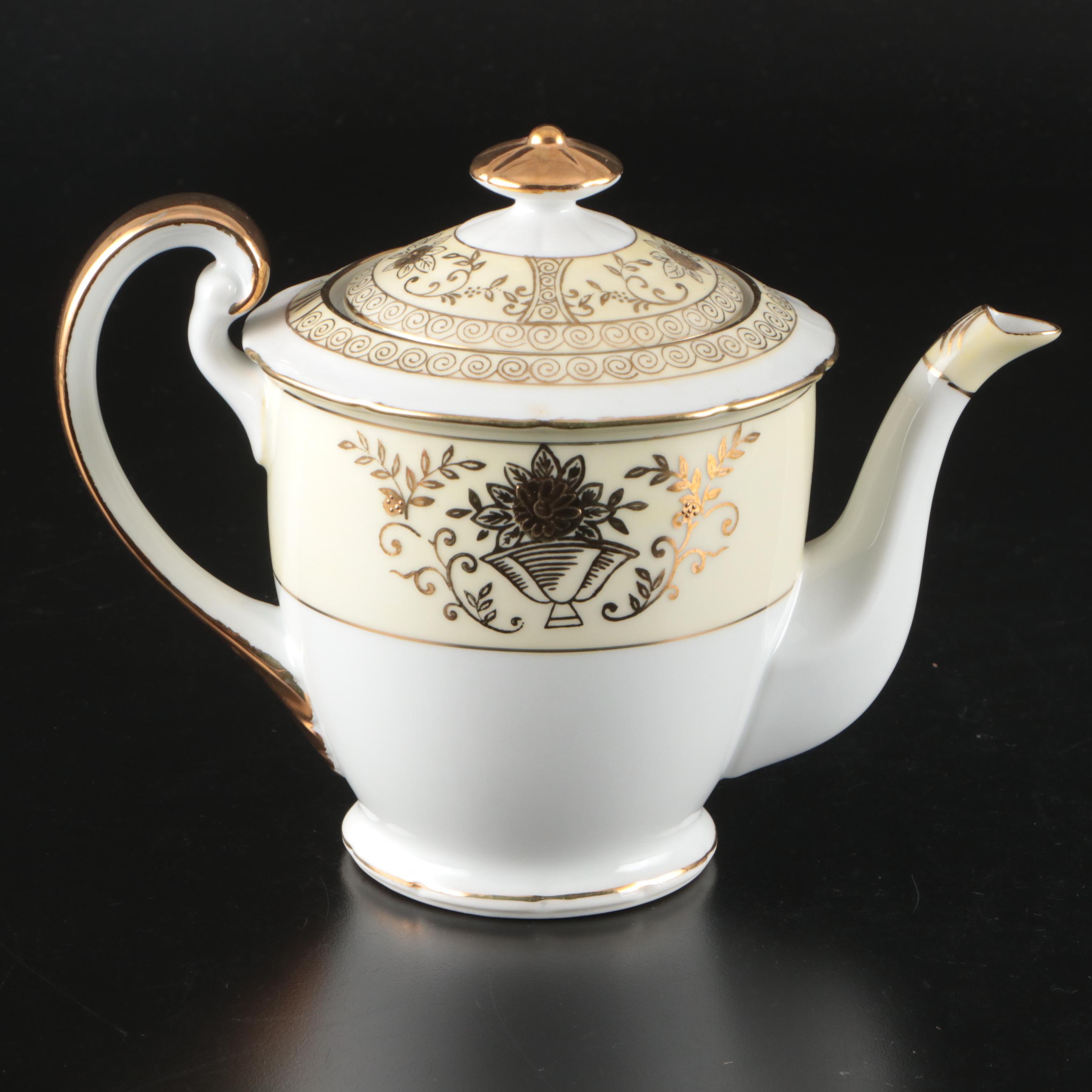 Homer Laughlin "Mauvette" Salad Plates and Other Vintage Ceramic Tableware