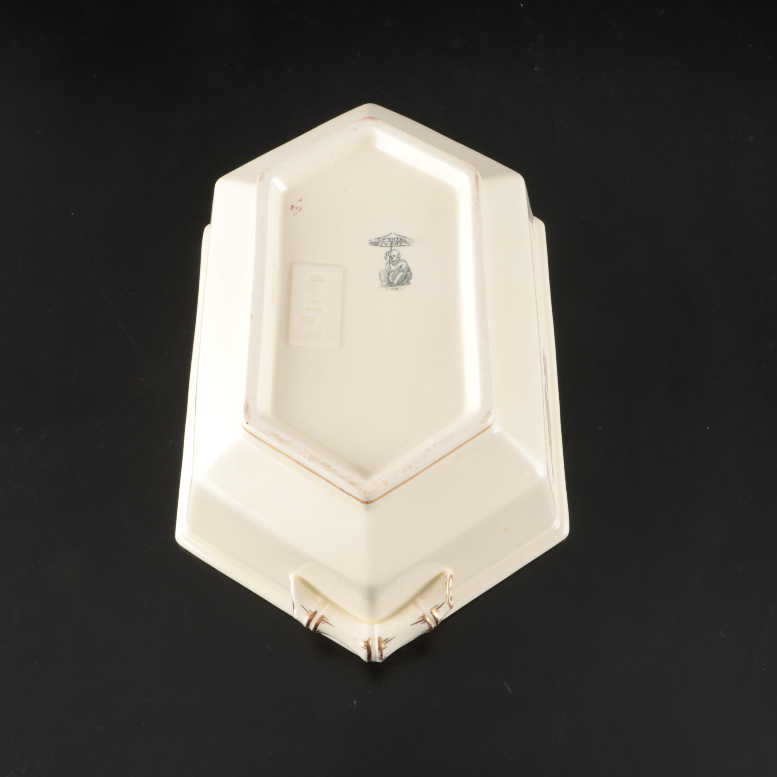 Homer Laughlin "Mauvette" Salad Plates and Other Vintage Ceramic Tableware