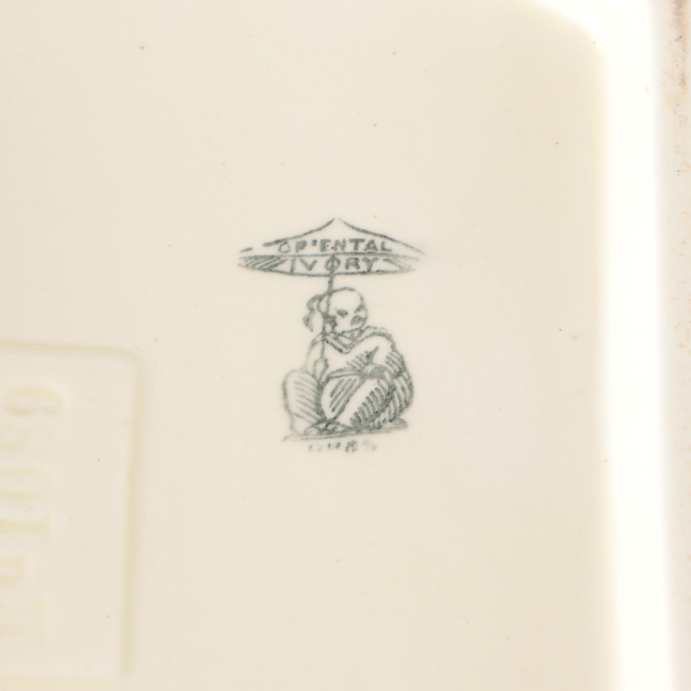 Homer Laughlin "Mauvette" Salad Plates and Other Vintage Ceramic Tableware