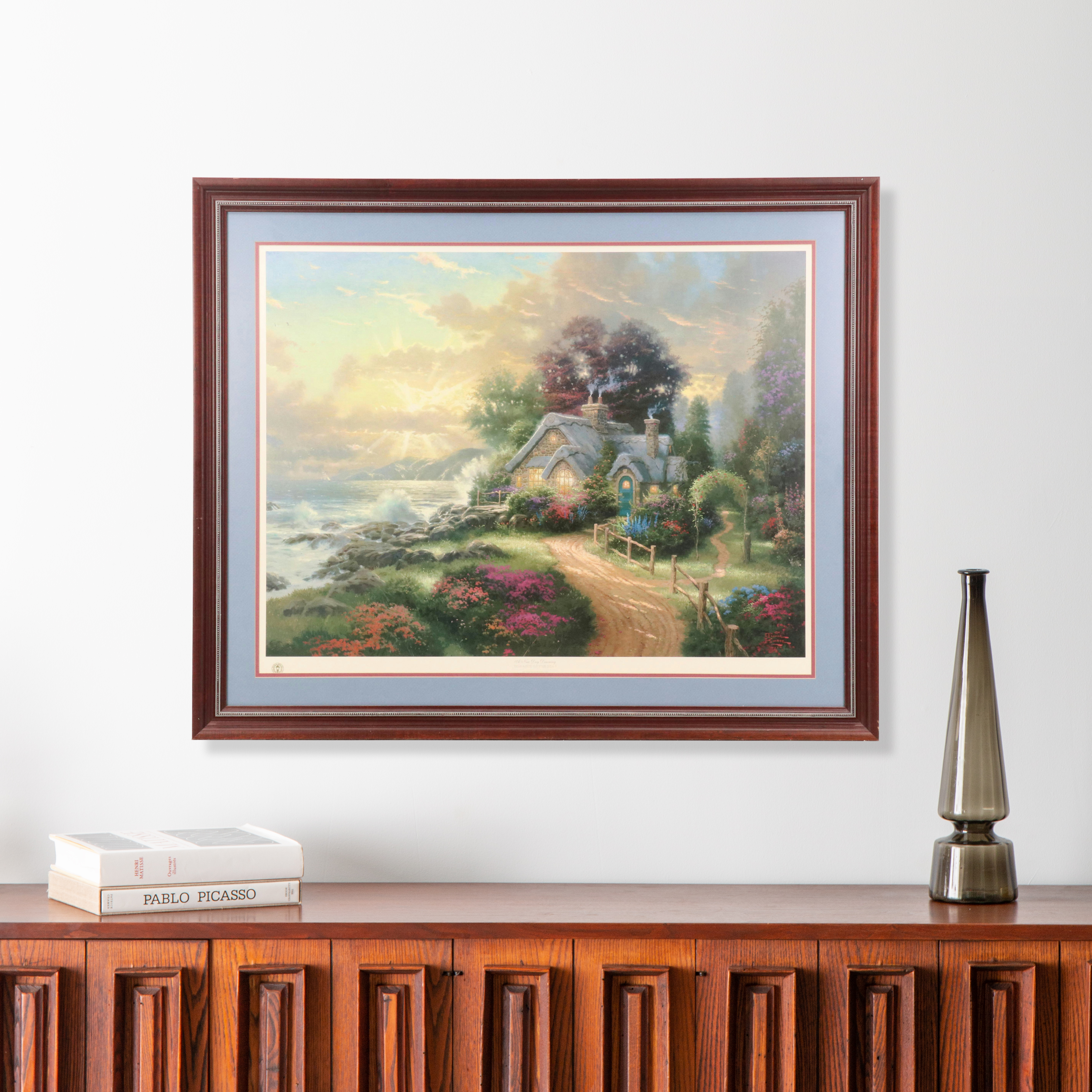 Thomas Kinkade Offset Lithograph "Romance of the Sea I"