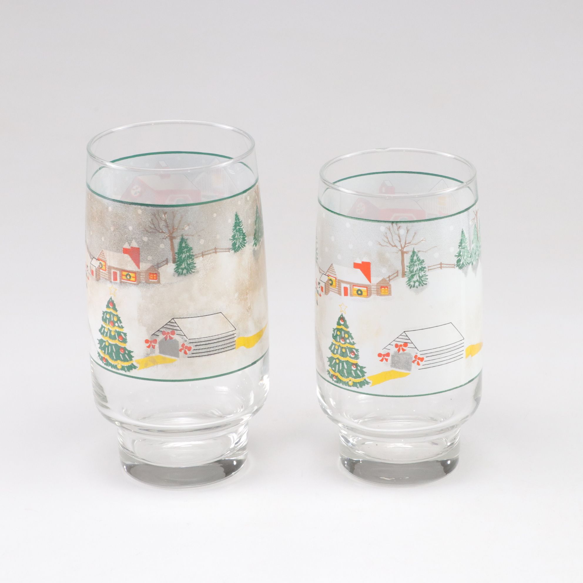 Sango "Silent Night" Christmas Dinnerware Set for Six with Extra Glasses, 1980s