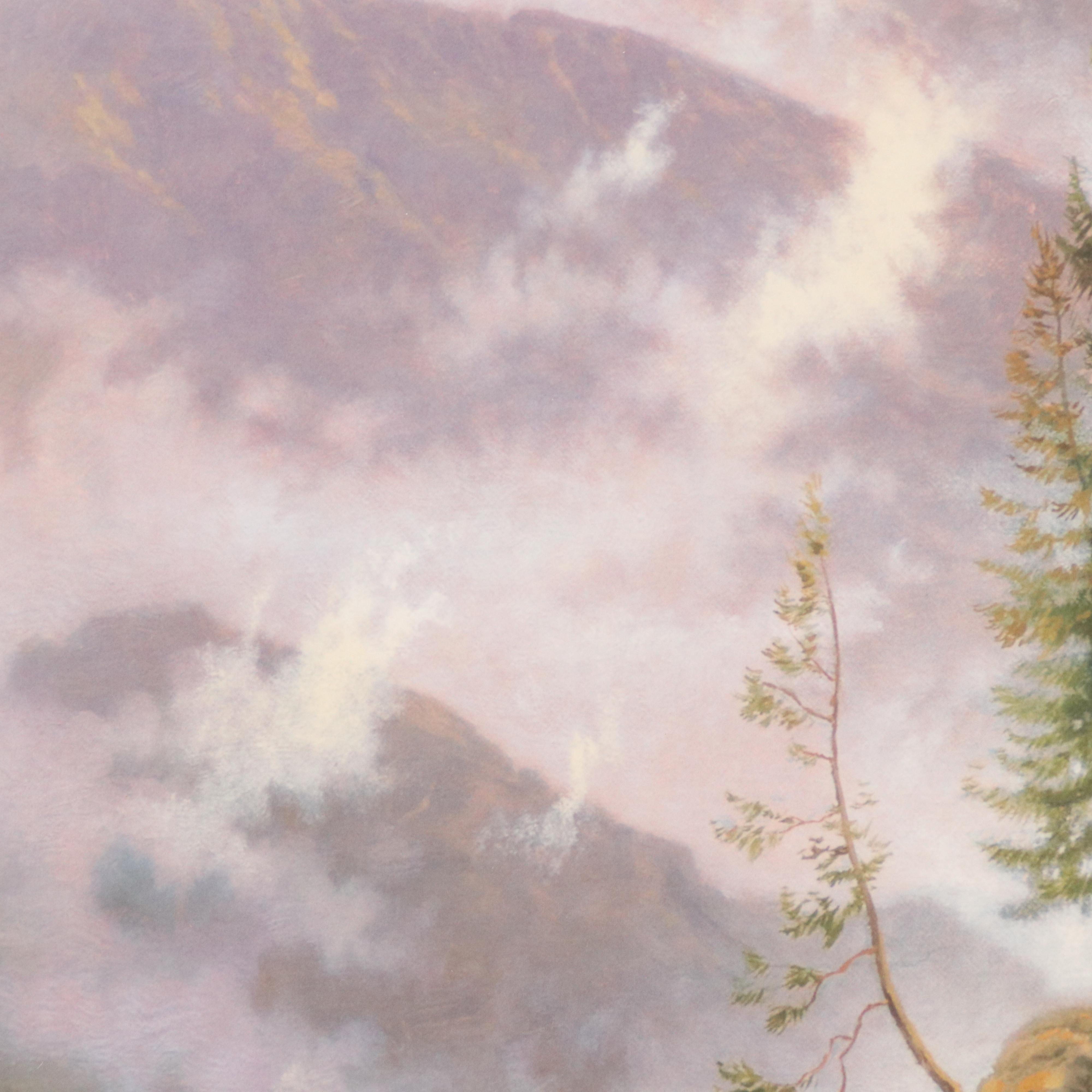 Thomas Kinkade Offset Lithograph "A Prayer of Hope for the Millennium of Light"