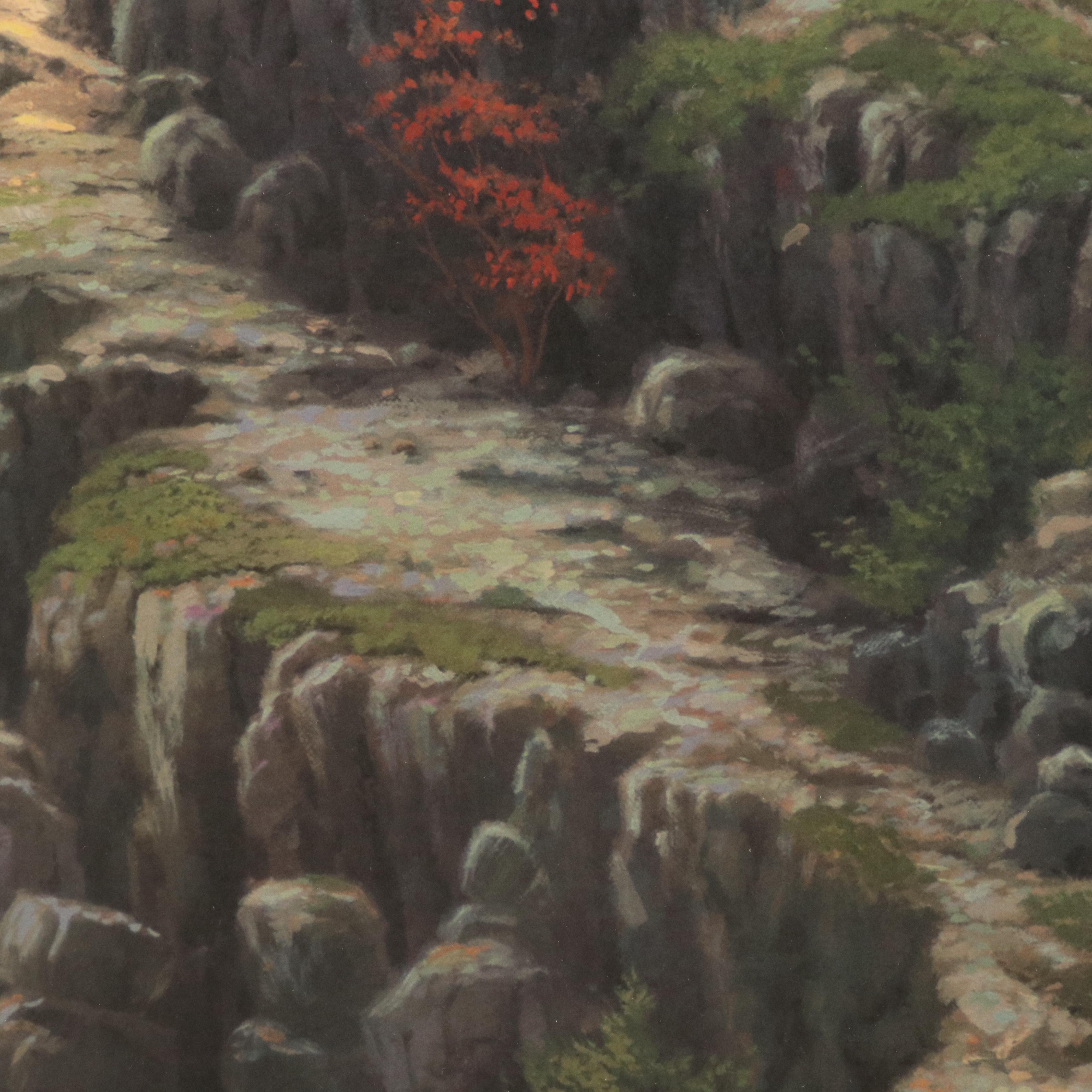 Thomas Kinkade Offset Lithograph "A Prayer of Hope for the Millennium of Light"