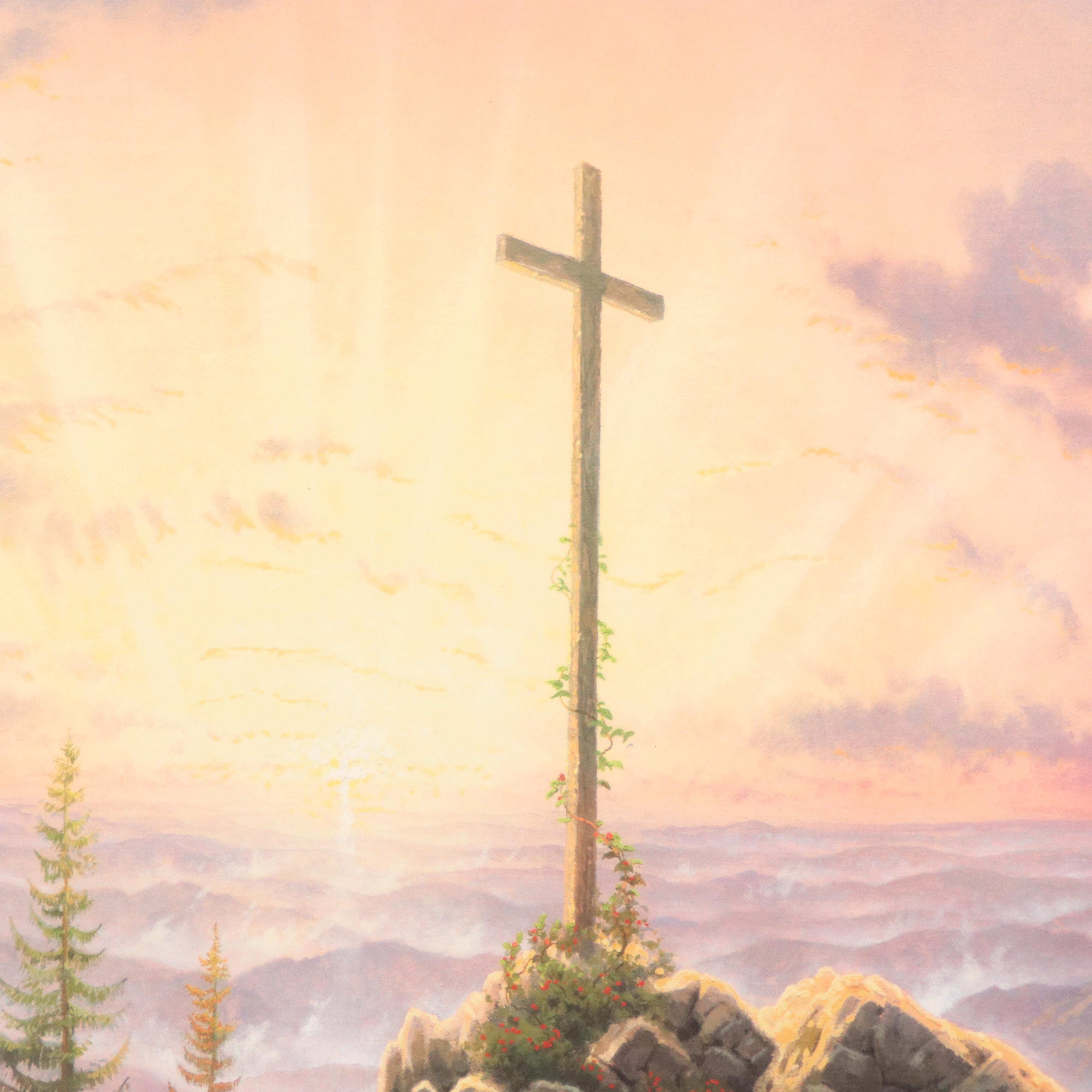 Thomas Kinkade Offset Lithograph "A Prayer of Hope for the Millennium of Light"