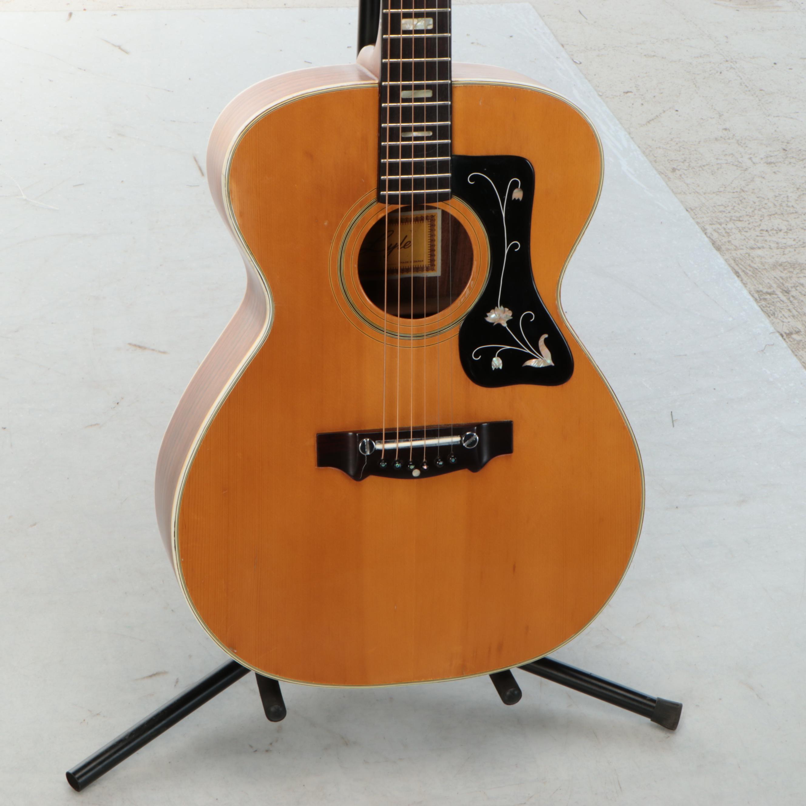Lyle Concert Rosewood, Abalone and Spruce Top Acoustic Guitar
