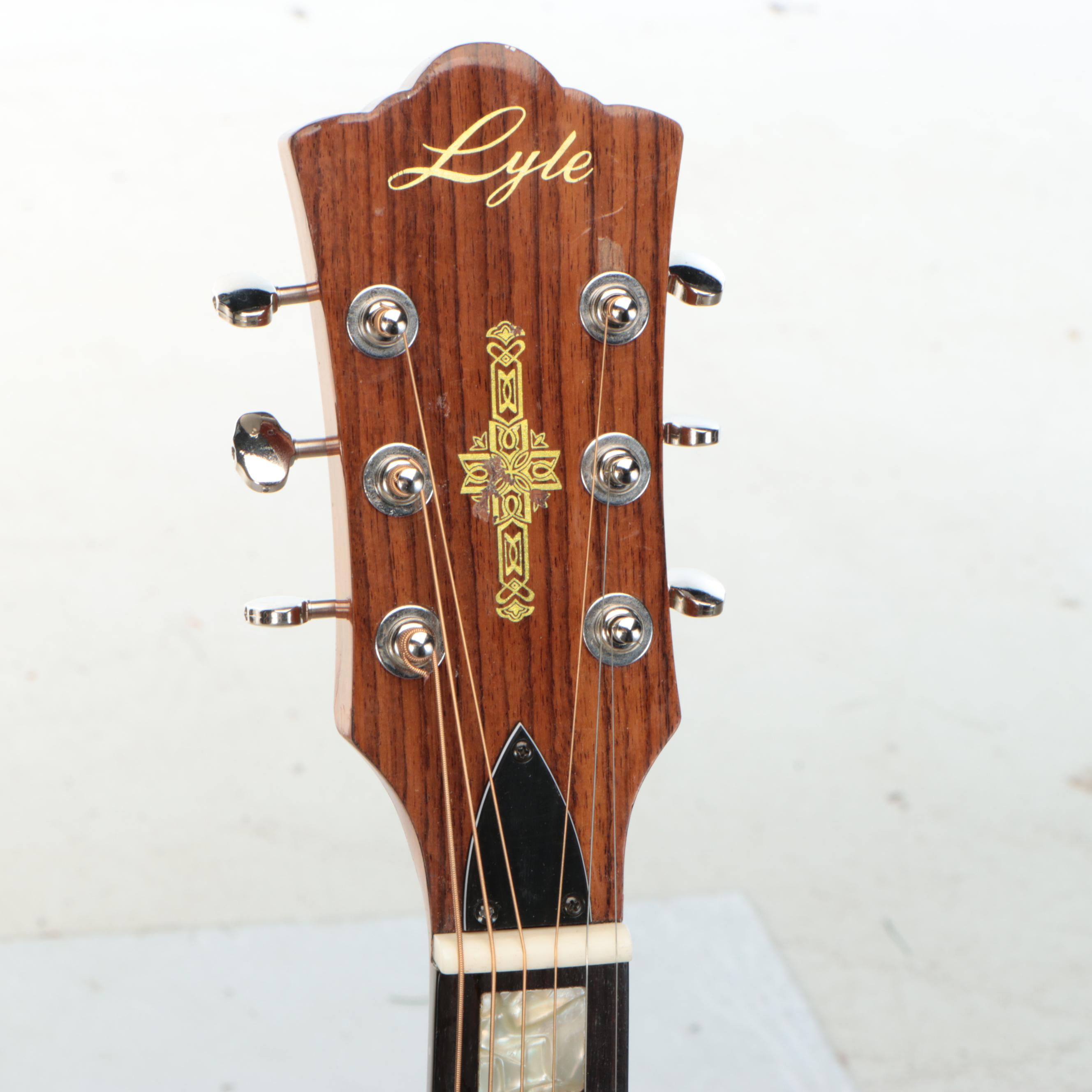 Lyle Concert Rosewood, Abalone and Spruce Top Acoustic Guitar