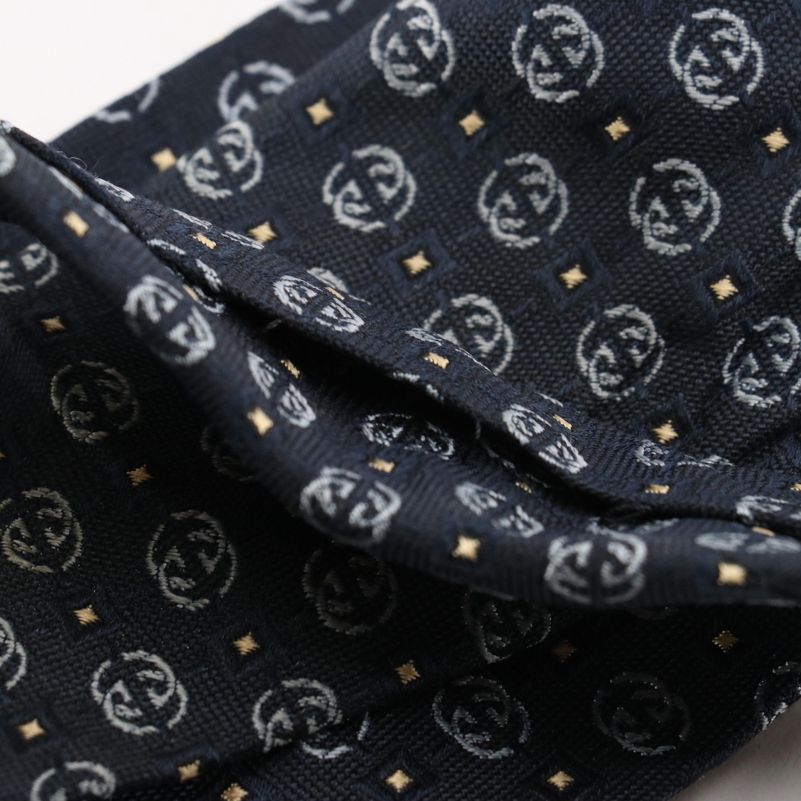Gucci Interlocking GG Pattern Necktie in Silk Jacquard