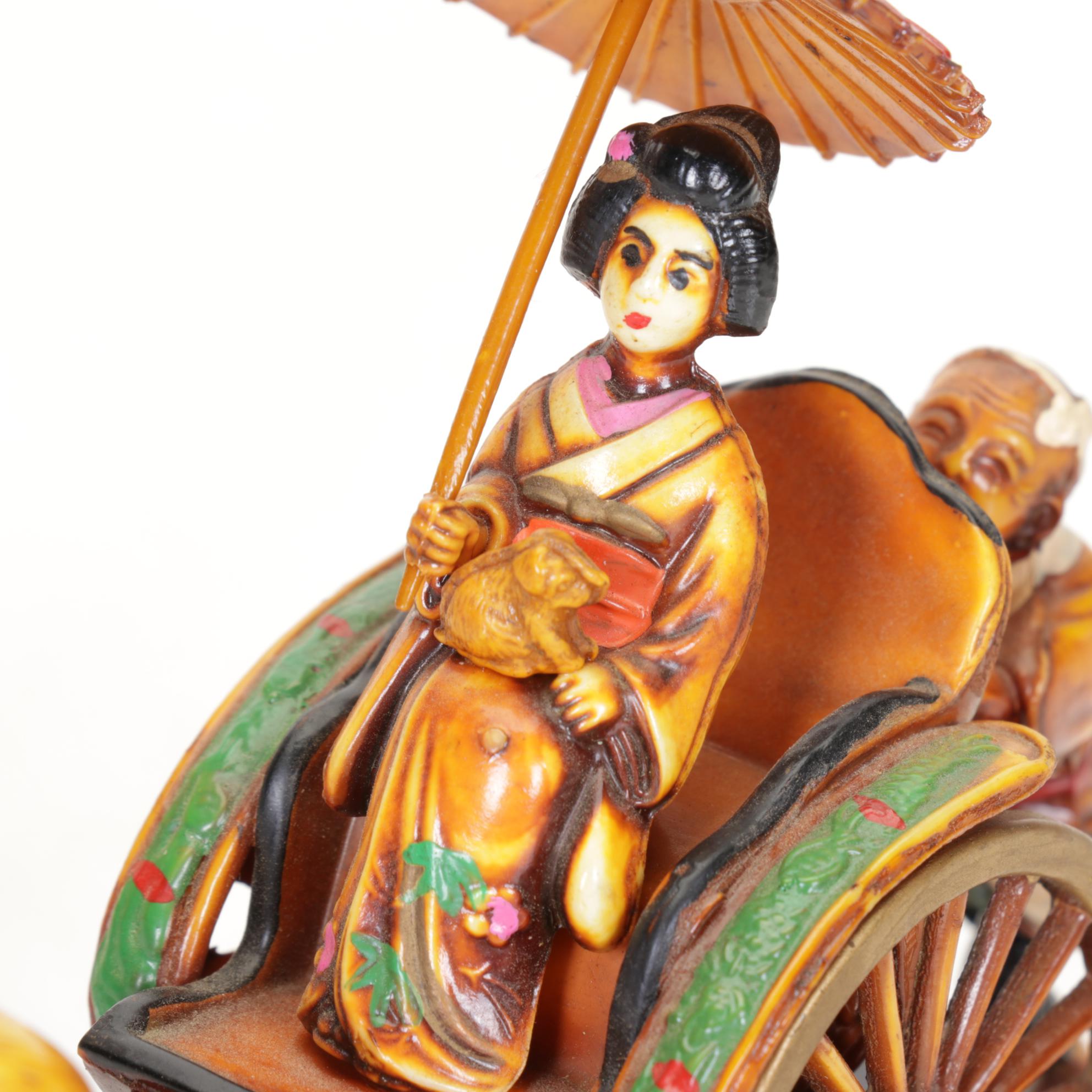 Russian Lacquer Boxes, Mini Sicilian Cart & Other Souvenirs