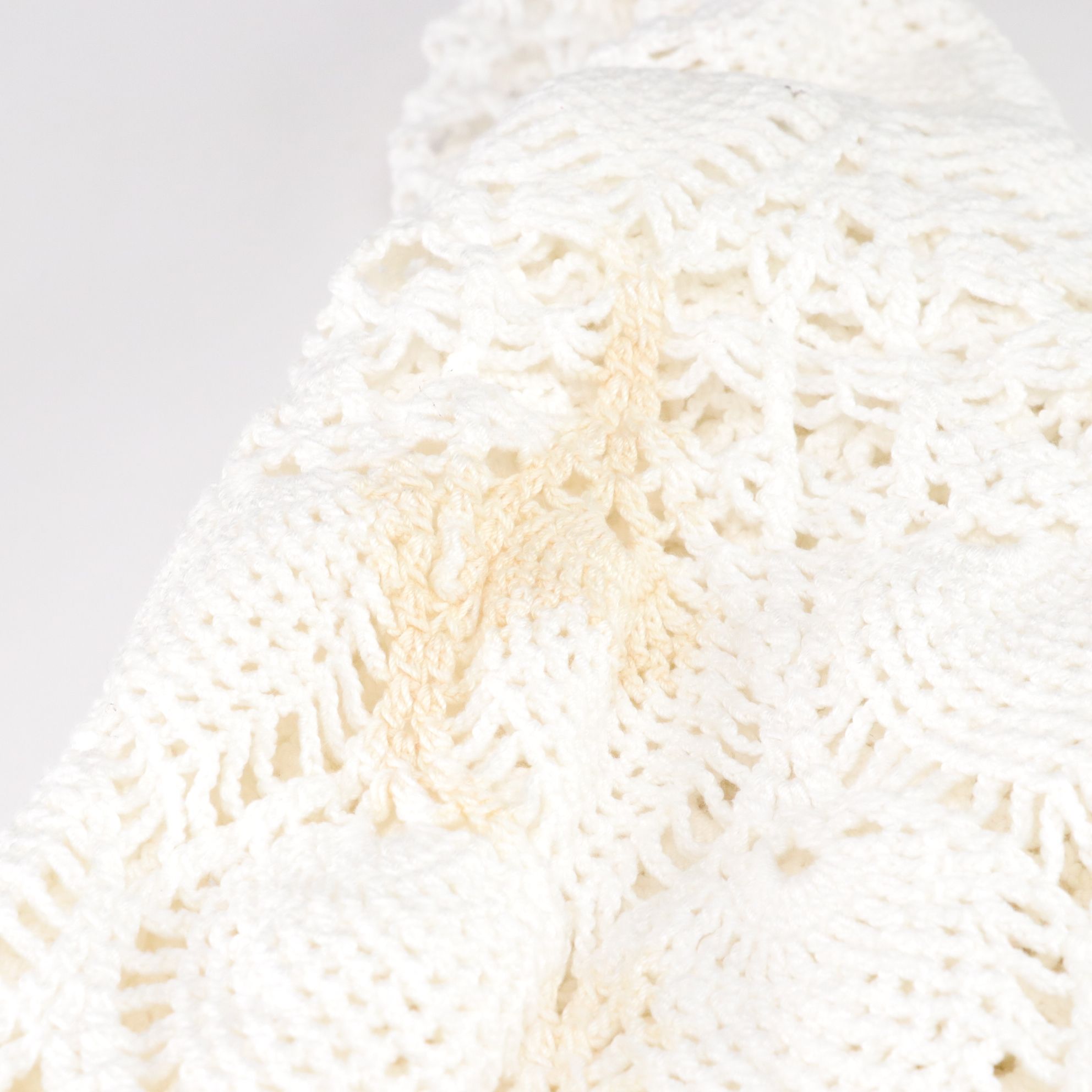 Crocheted Round Table Cover & Other Table Linens