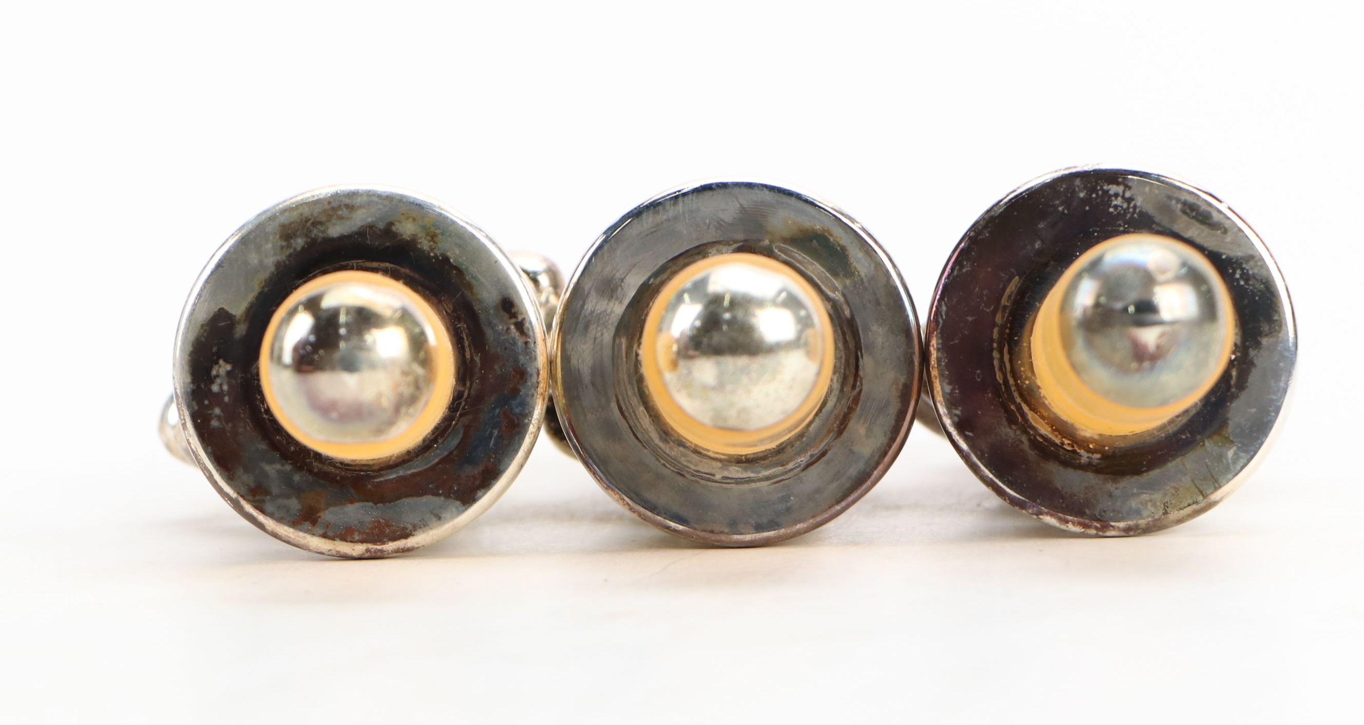 Neiman Marcus Silver Plate See No Evil, Speak No Evil, Hear No Evil Stoppers