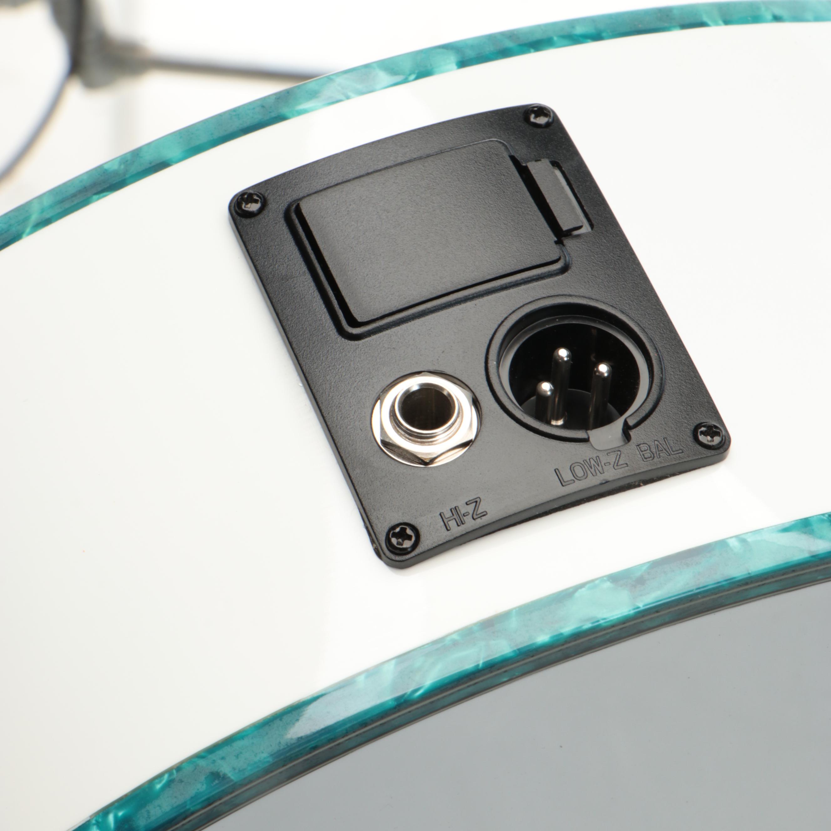 Oscar Schmidt by Washburn Gloss White Concert Cutaway Electric Acoustic Guitar