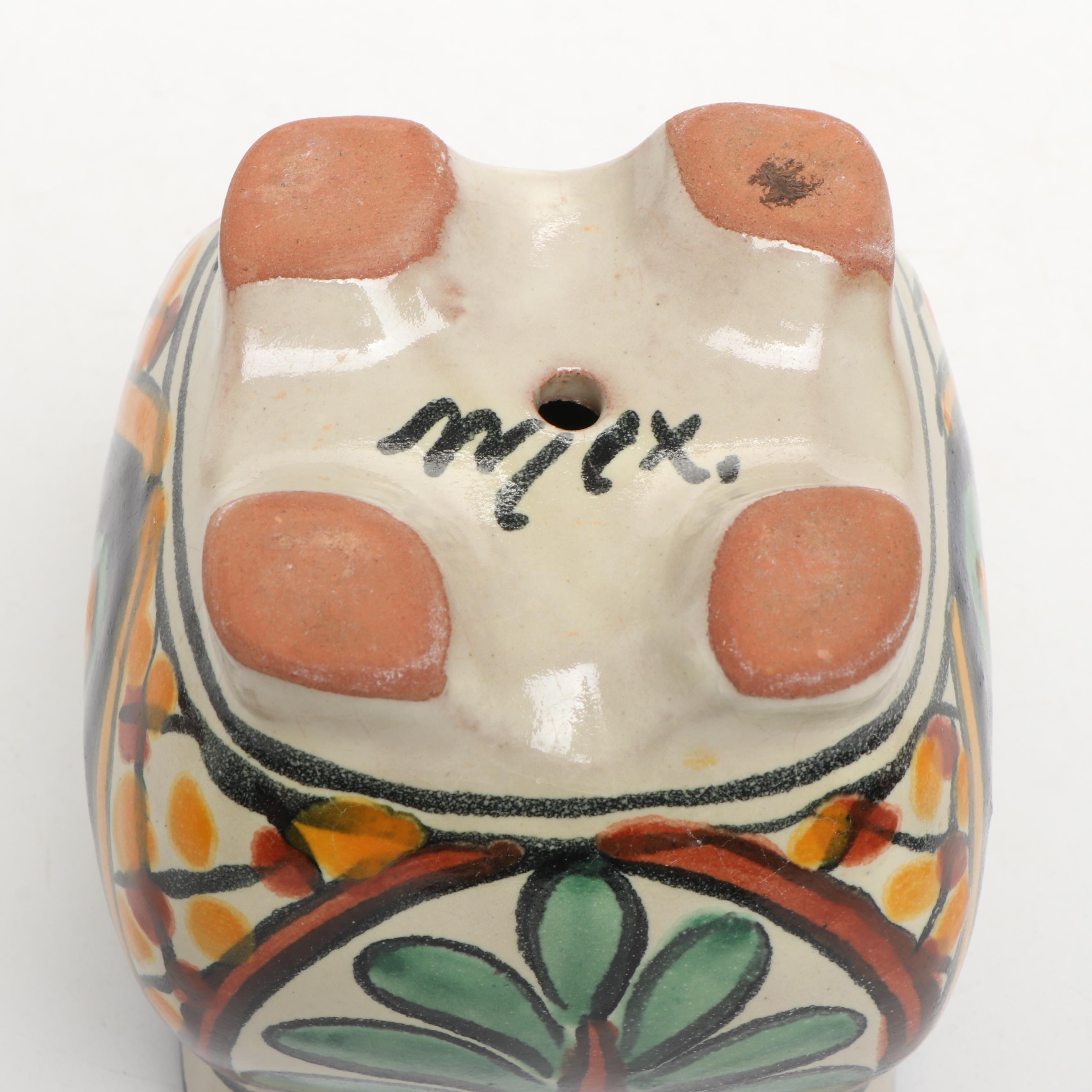 St. Croix Forge Iron Cactus with Artist Signed Ceramic Bowl and More Art Pottery