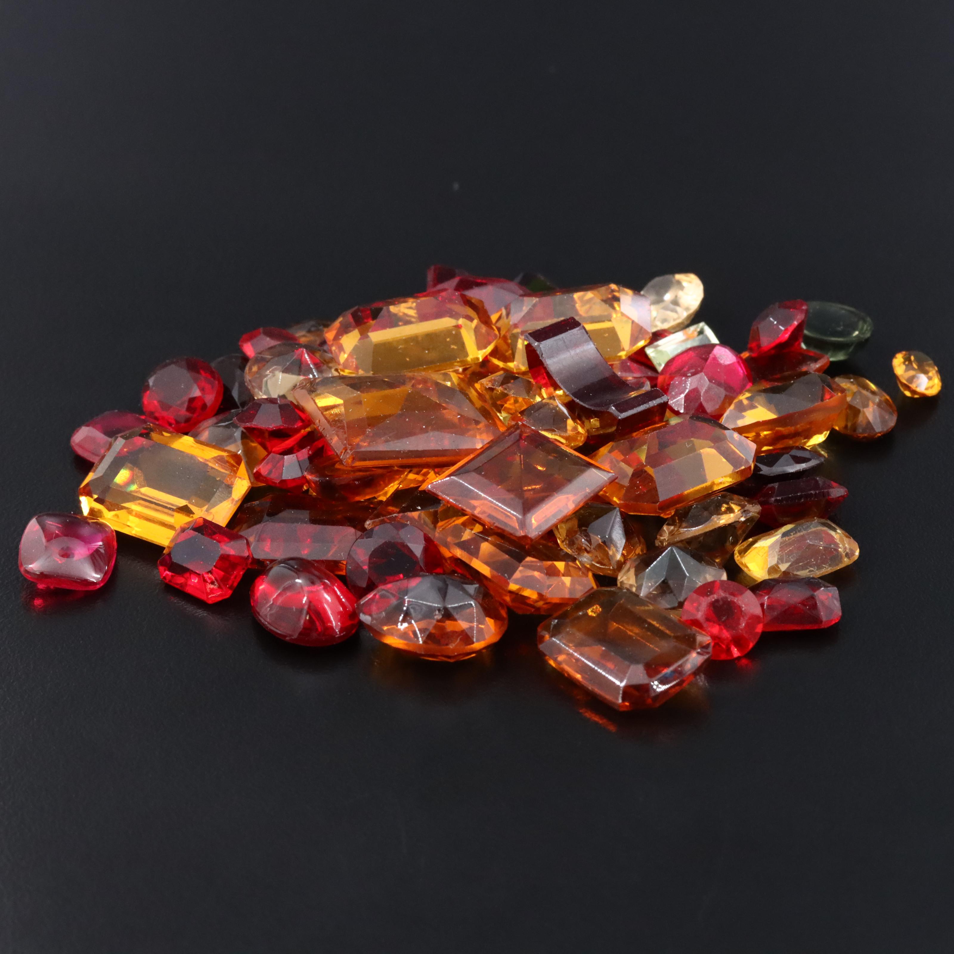 Loose 336.50 CTW Stones Featuring Glass, Lab Grown Rubies and Lab Grown Spinel